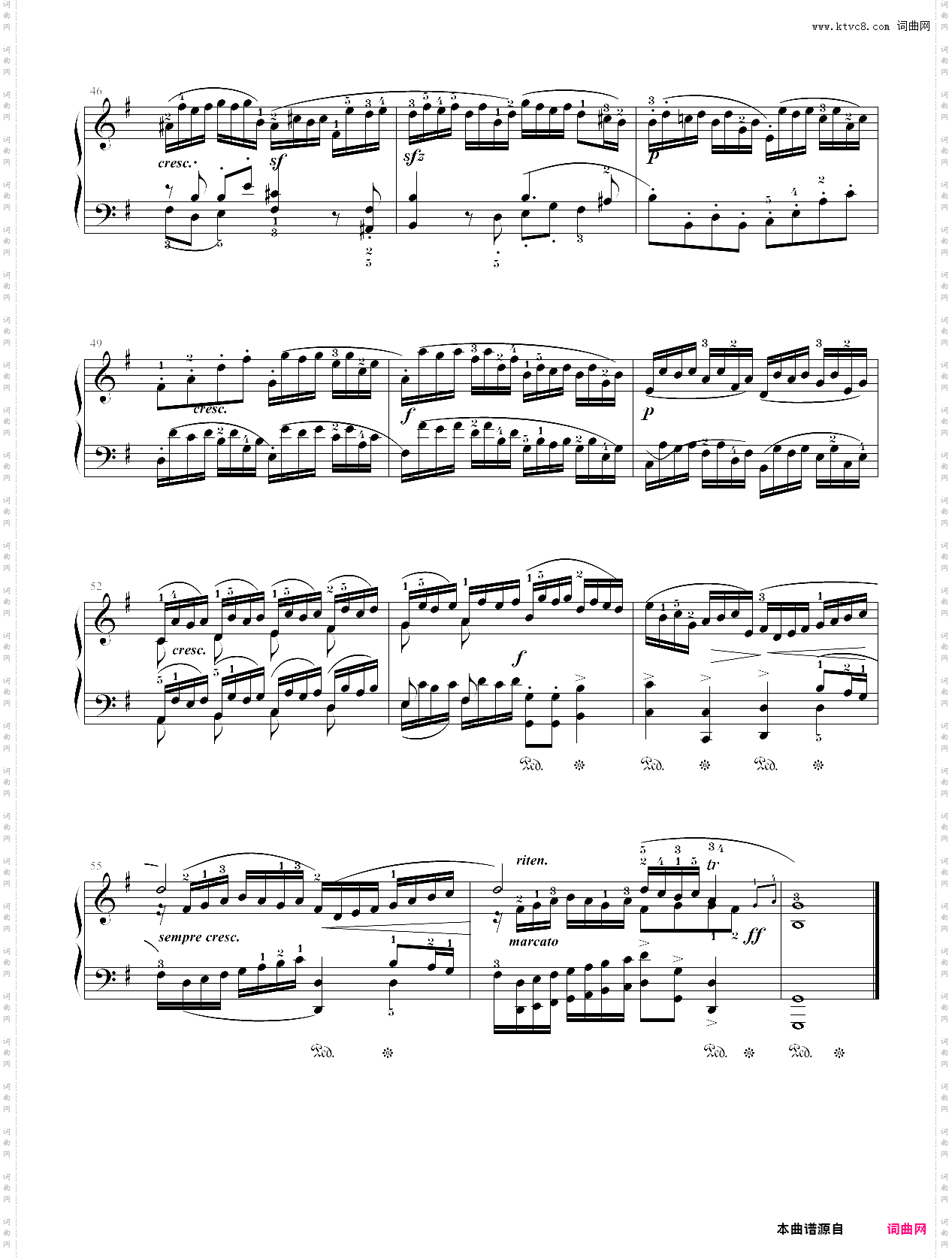 162·第七级规定曲目b组随想曲-中国音乐学院钢琴考级全国通用教材第二套