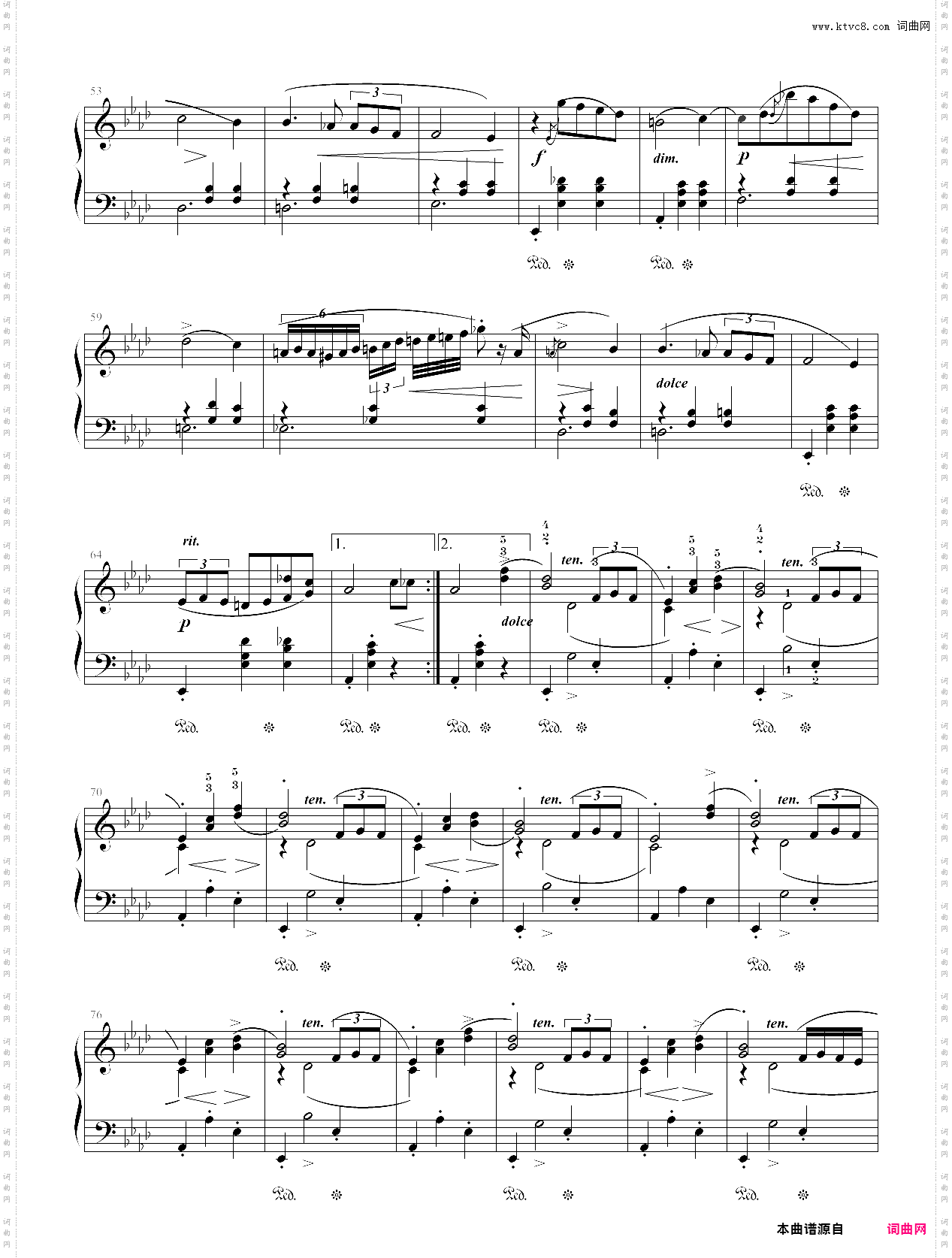 158·第七级规定曲目a组圆舞曲op·69_no·1-中国音乐学院钢琴考级全国通用教材第二套