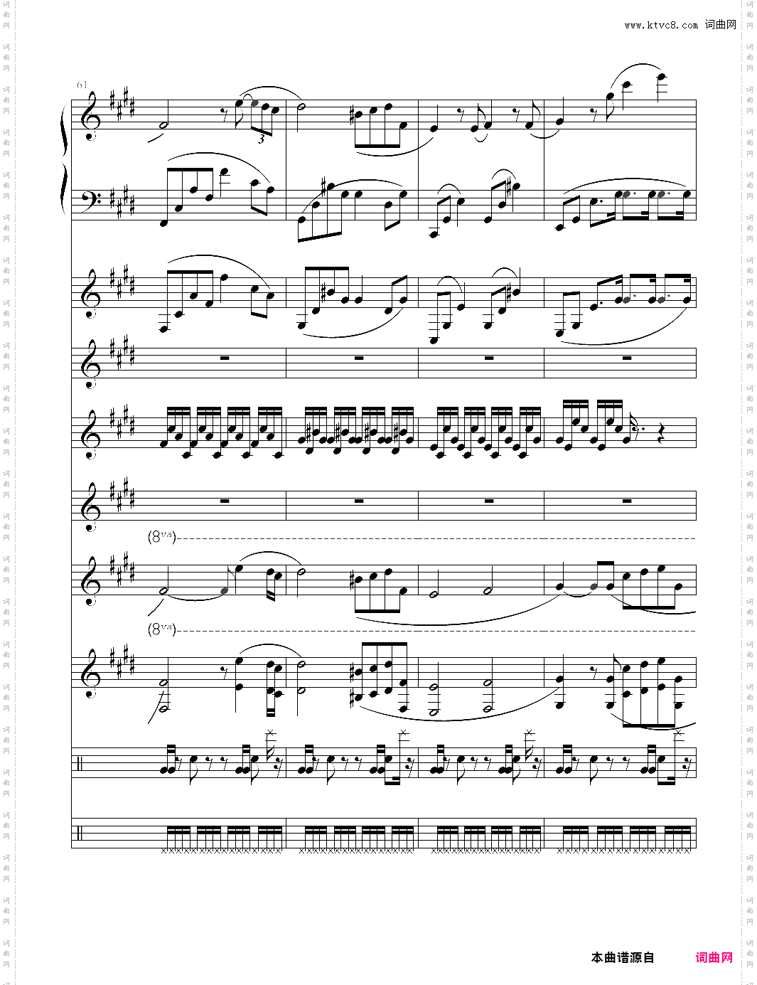 利鲁之歌 leeloos theme 多种乐器