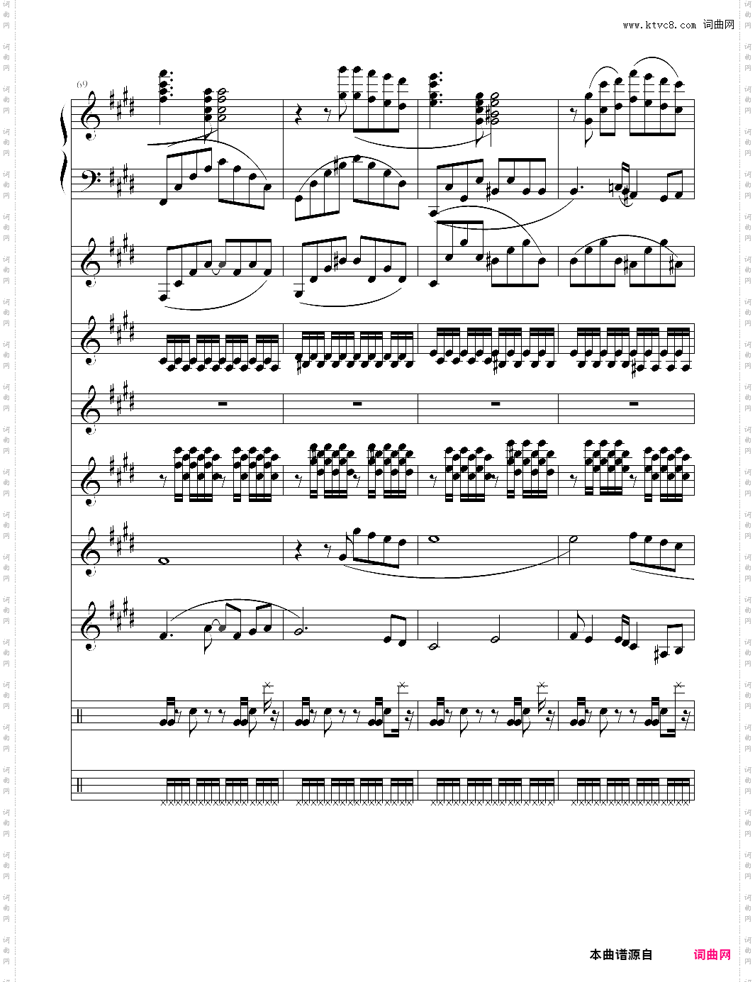 利鲁之歌 leeloos theme 多种乐器