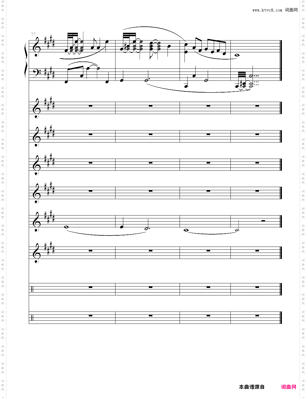 利鲁之歌 leeloos theme 多种乐器