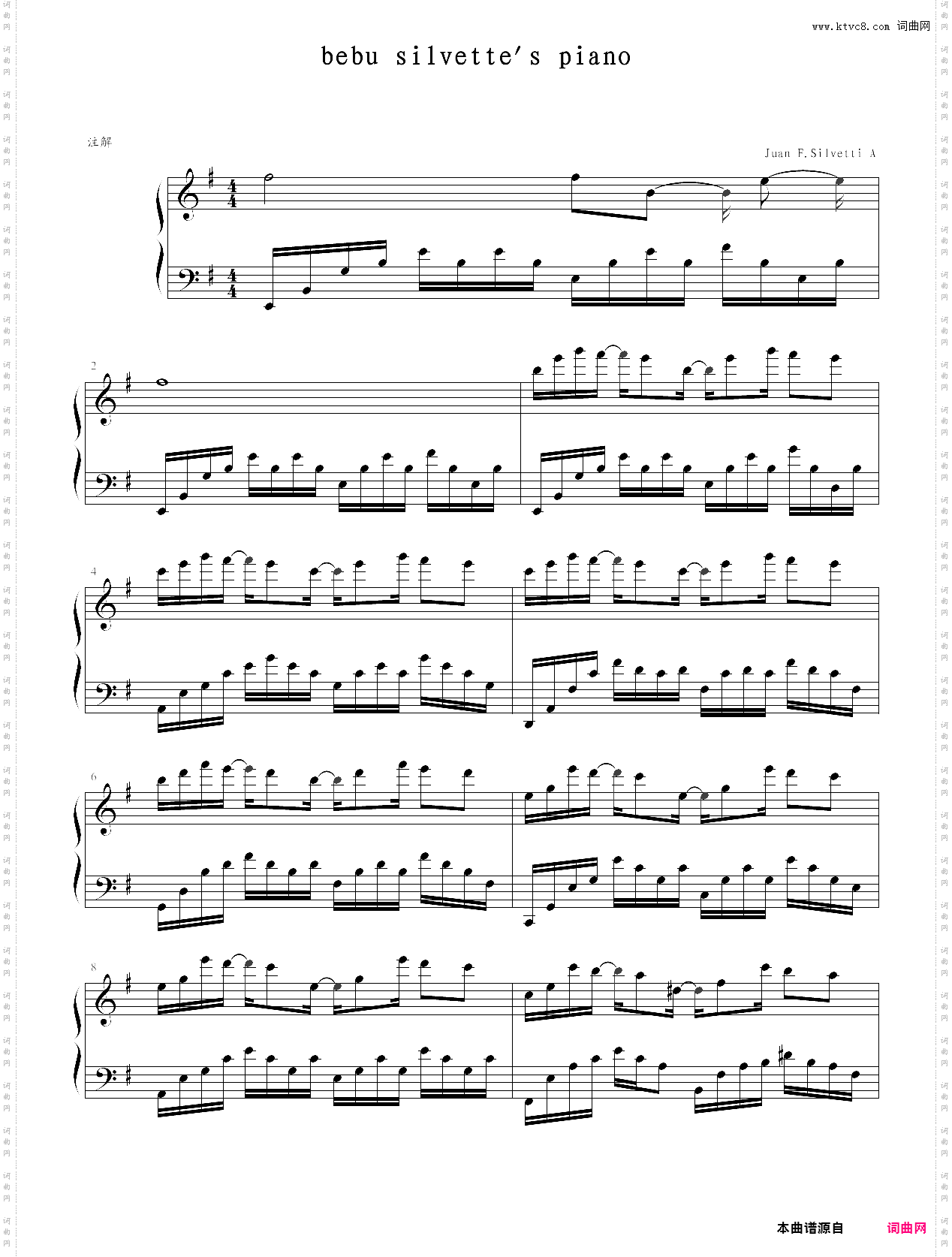 bebu silvettes piano