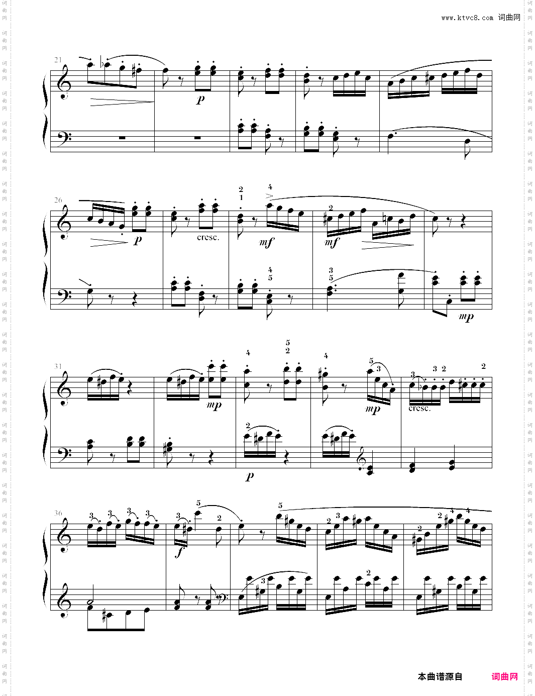 c大调奏鸣曲-莫扎特 考级