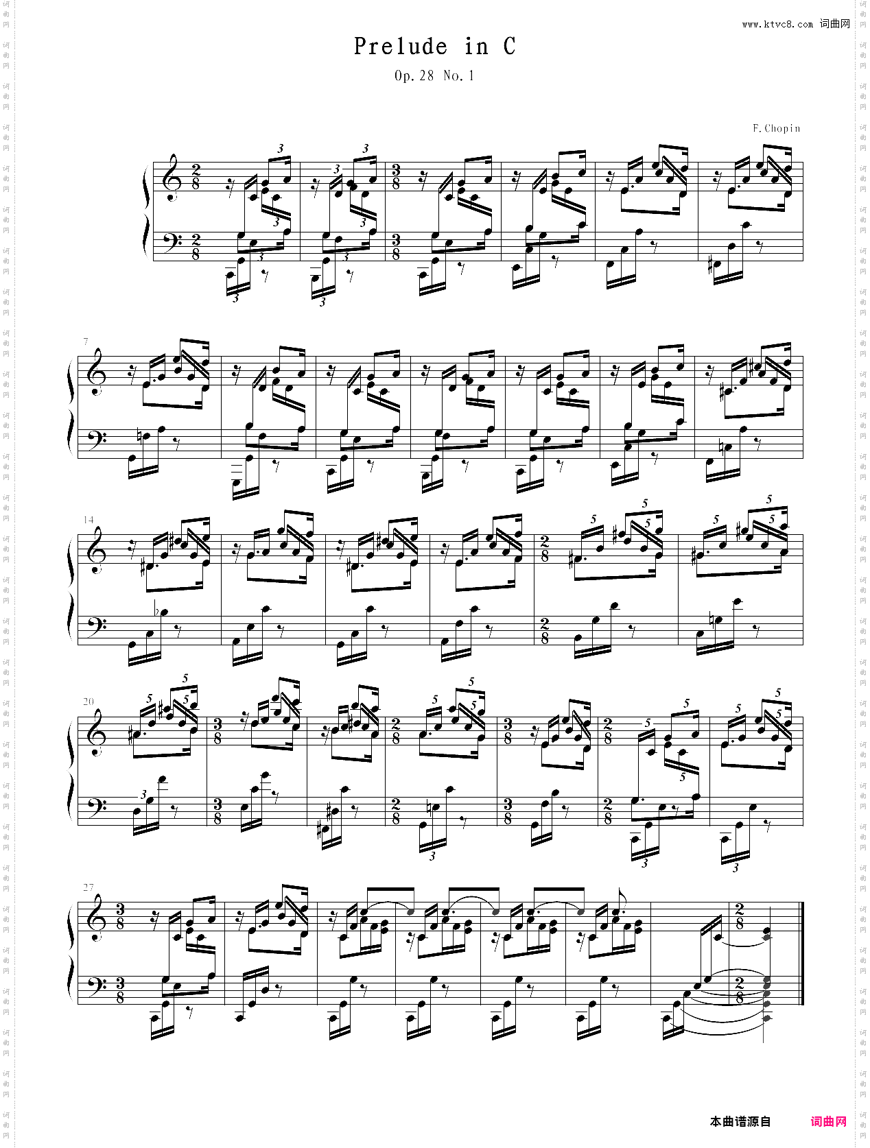 c大调前奏曲 第1号