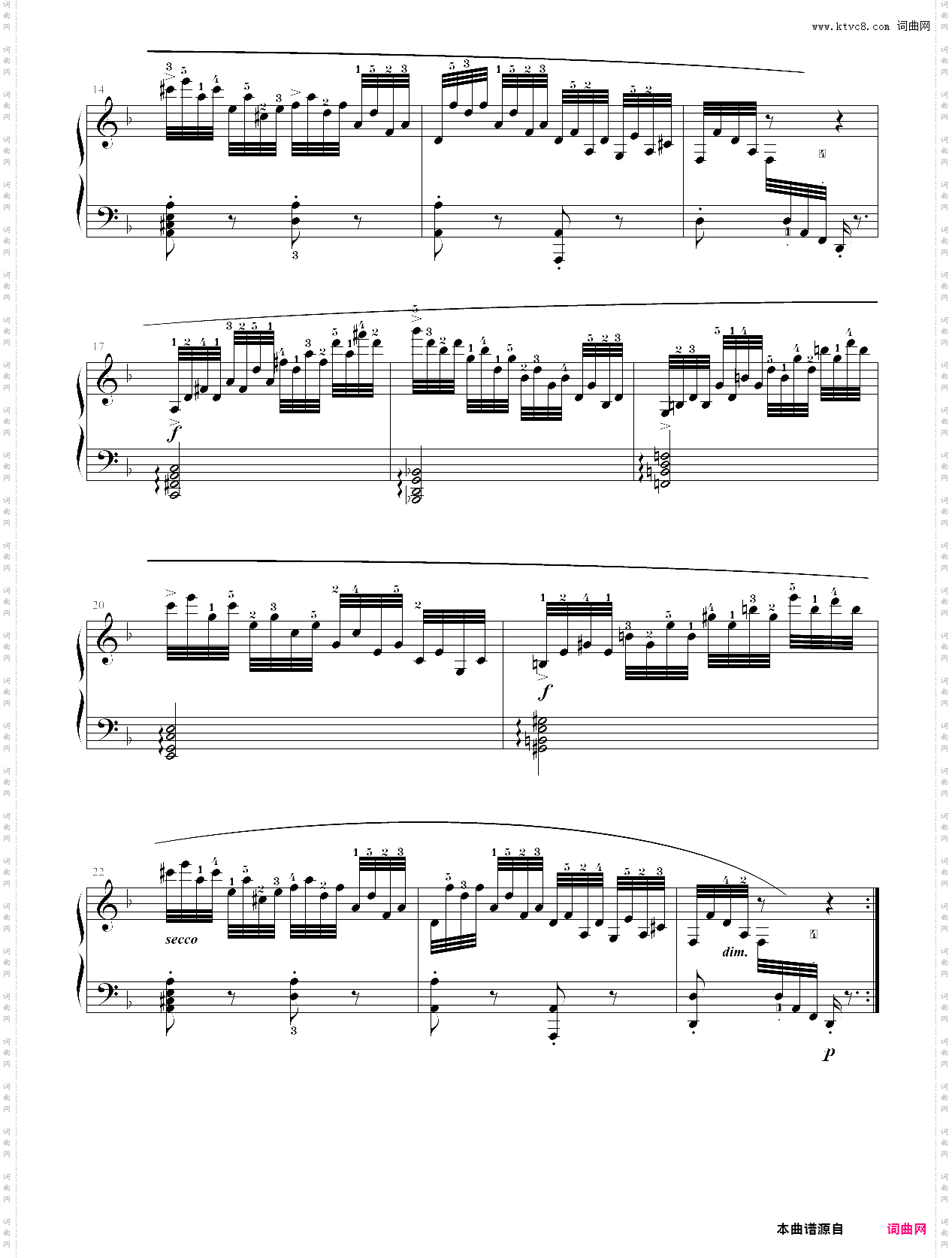 139·第六级自选曲目练习曲no·19-中国音乐学院钢琴考级全国通用教材第二套