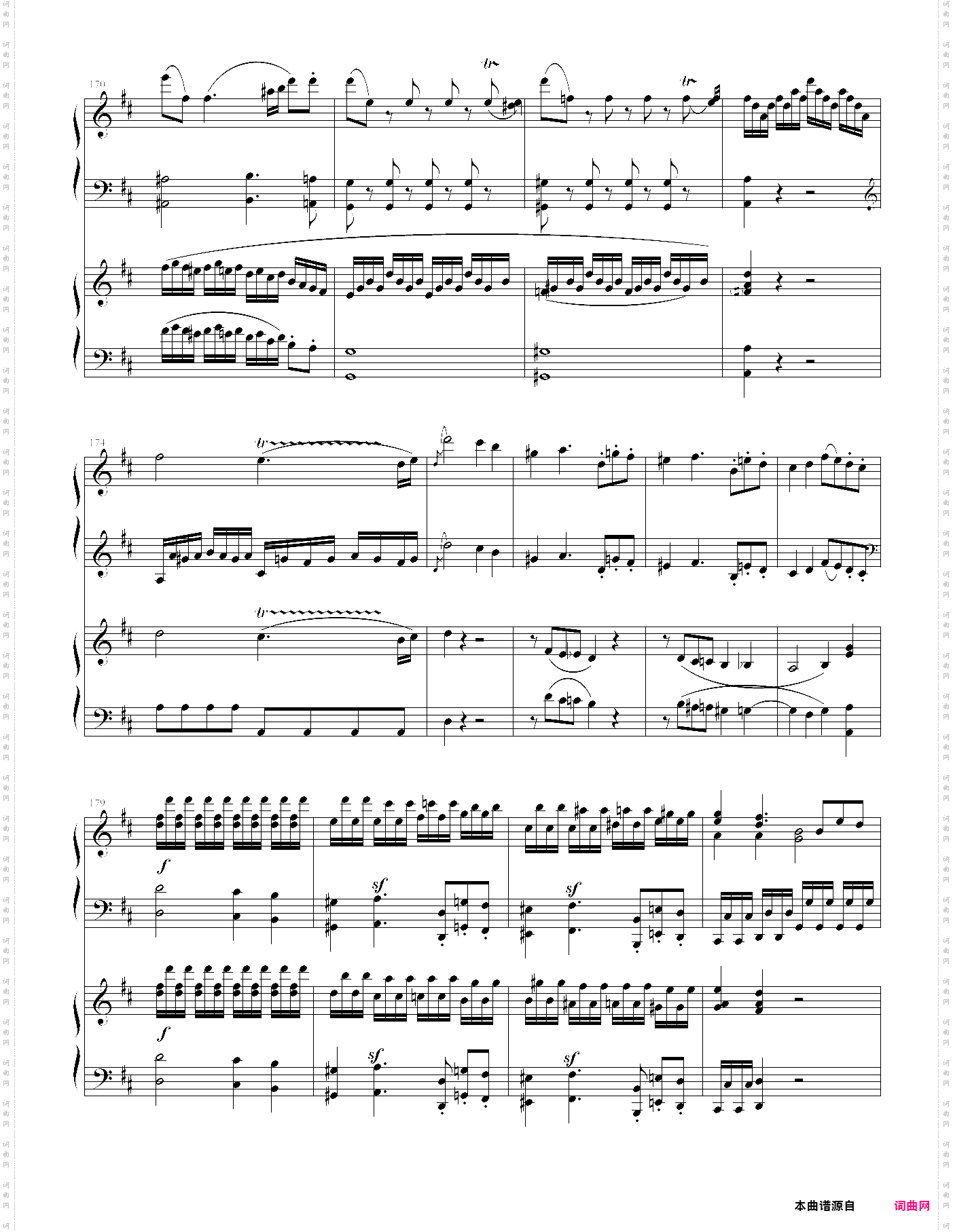 d大调双钢琴奏鸣曲k448第一乐章