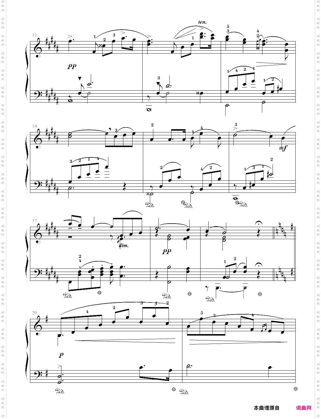 2014版上海音乐学院钢琴考级-八级曲目即兴曲-阿伦斯基