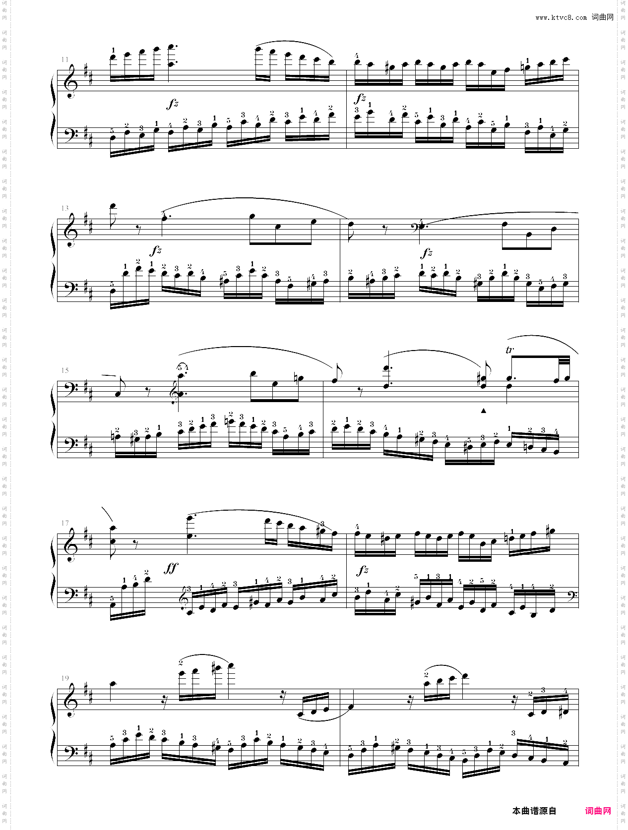 154·第八级练习曲克列门蒂练习曲no·6-中央音乐学院业余考级教程