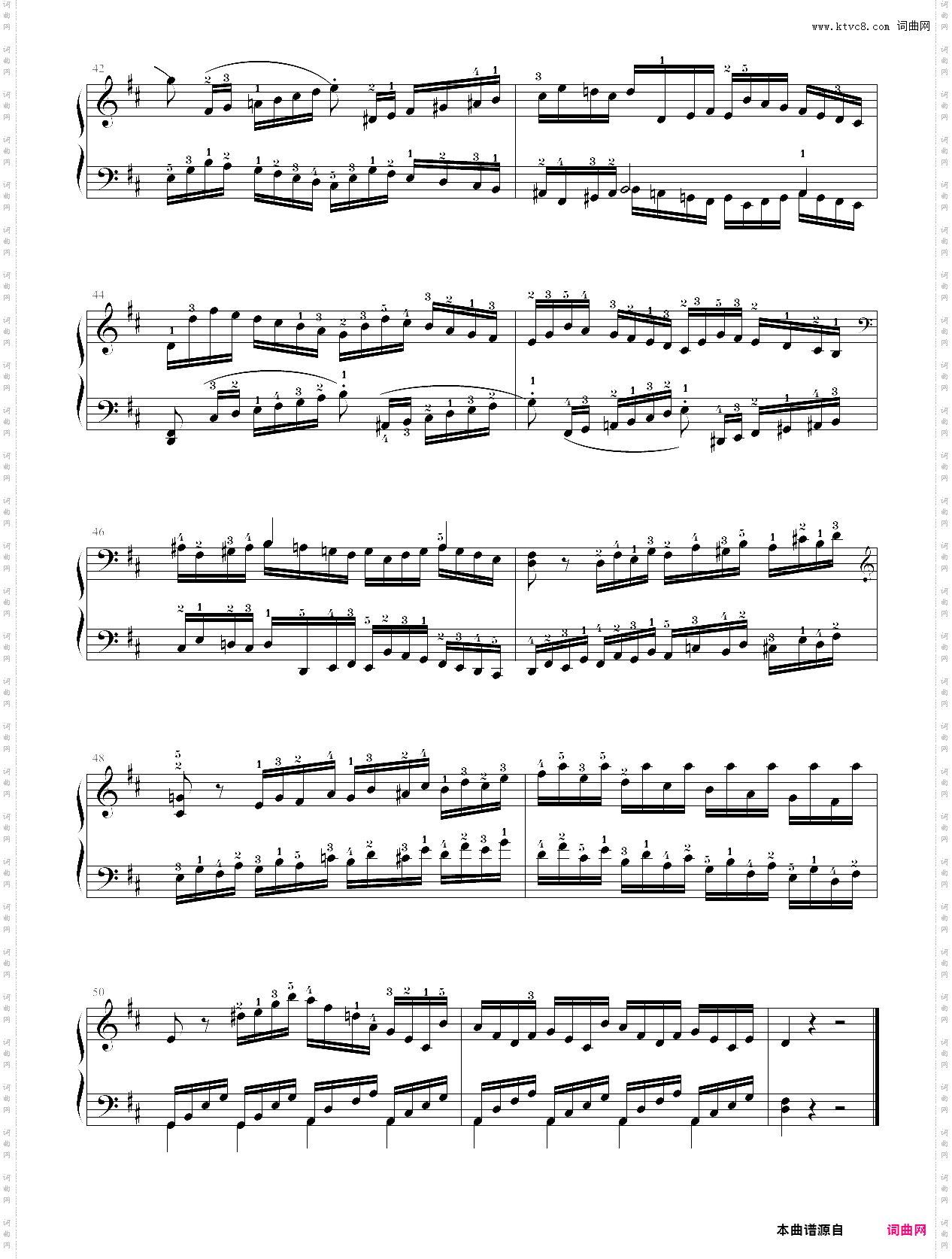154·第八级练习曲克列门蒂练习曲no·6-中央音乐学院业余考级教程