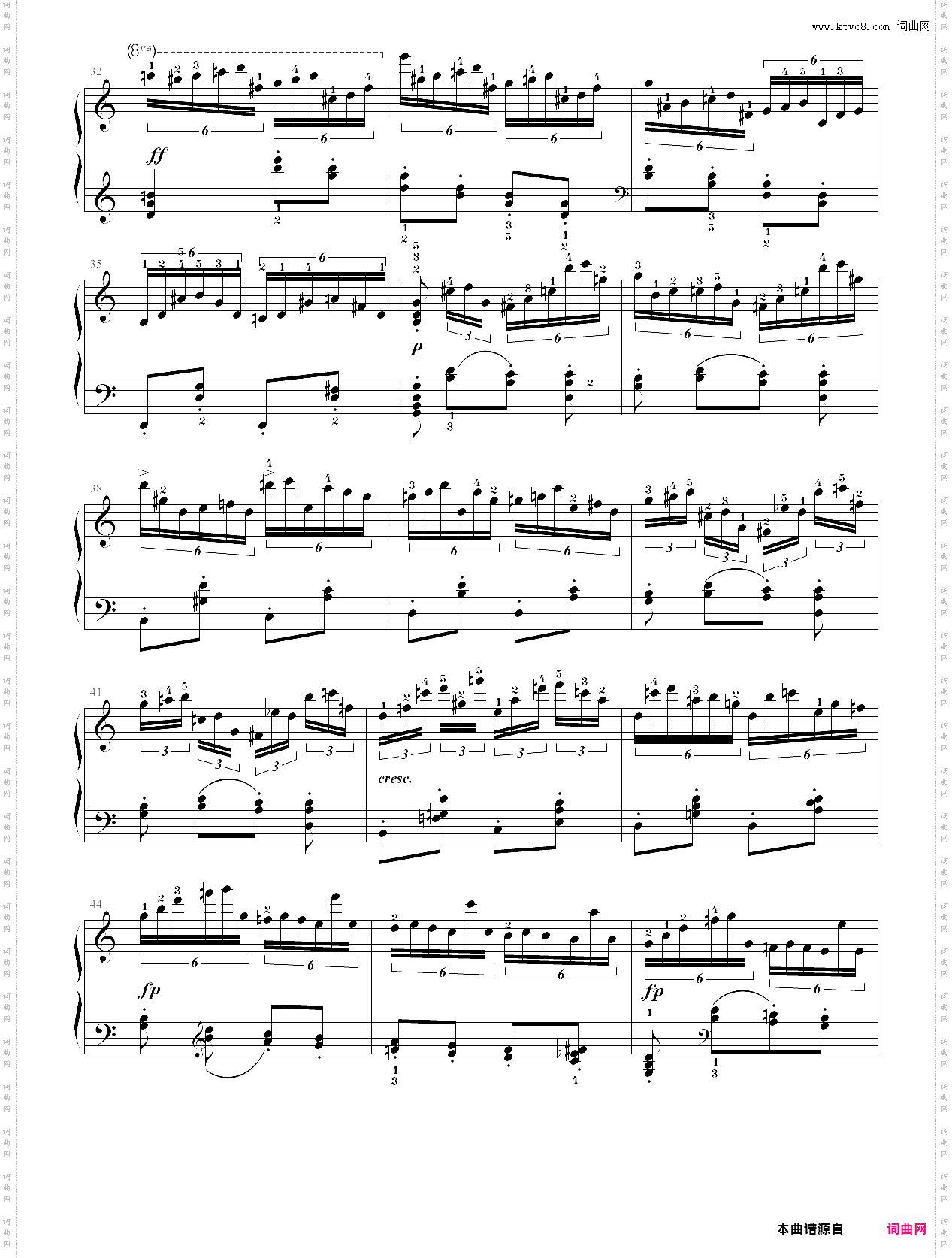 153·第八级练习曲车尔尼练习曲op·740no·16-中央音乐学院业余考级教程