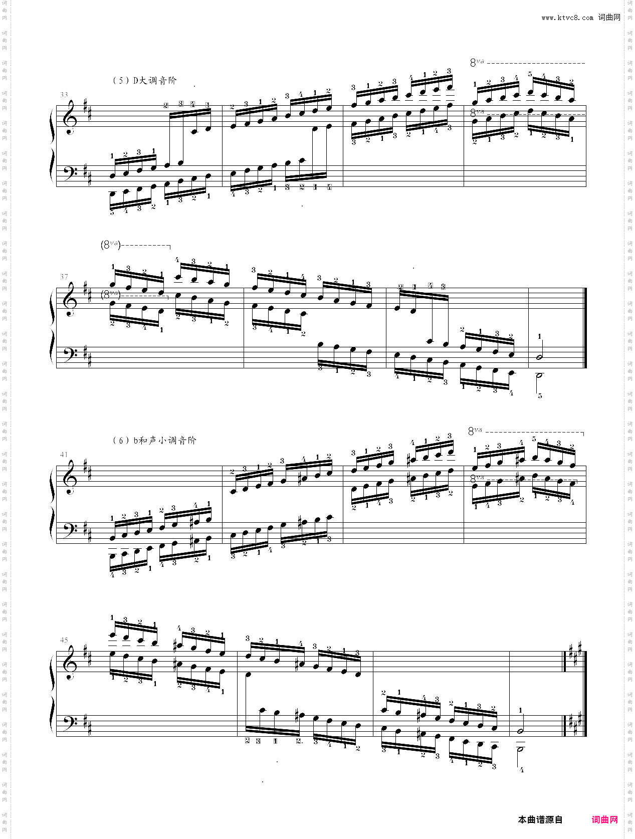 1-24·第七级基本练习音阶-中央音乐学院业余考级教程