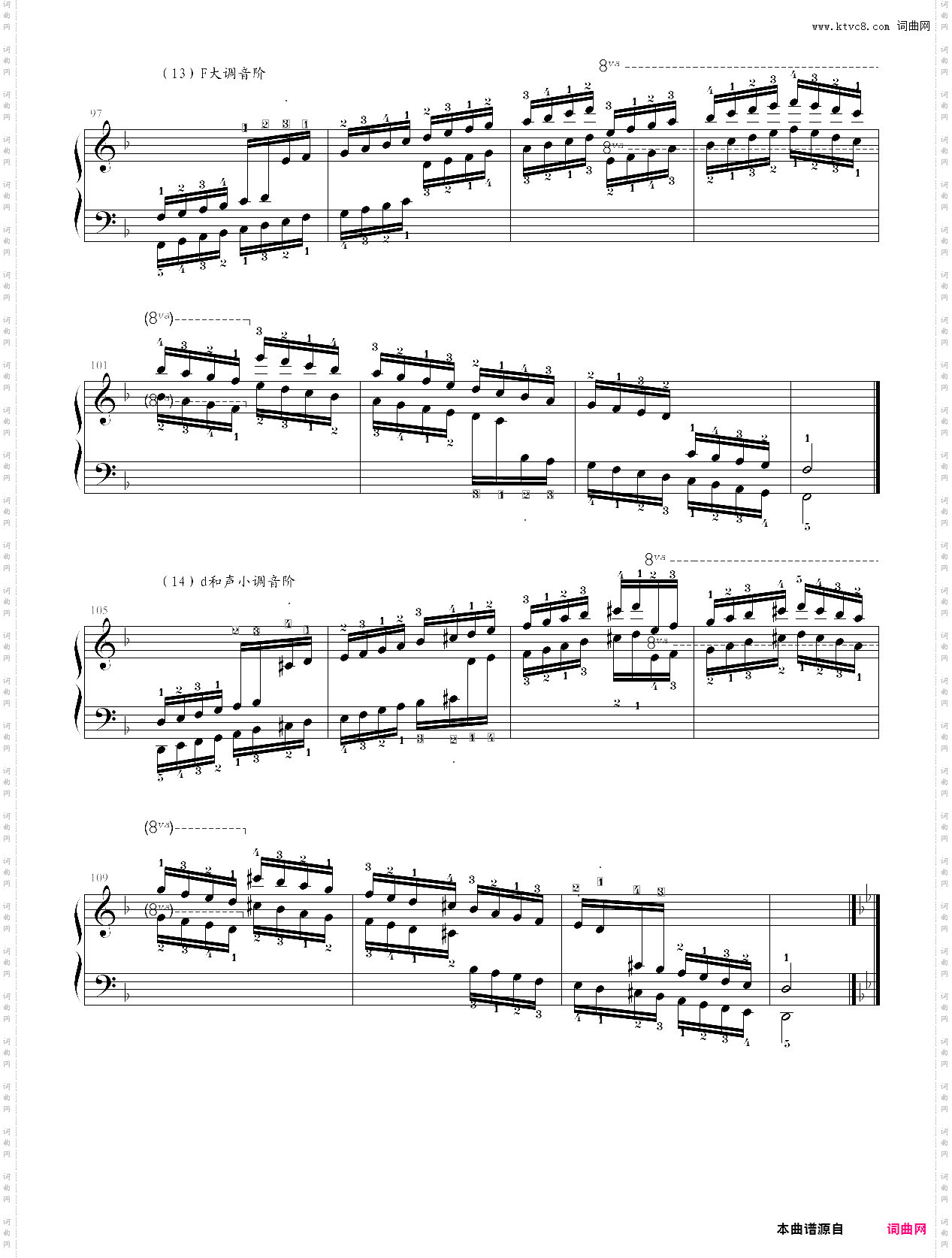 1-24·第七级基本练习音阶-中央音乐学院业余考级教程