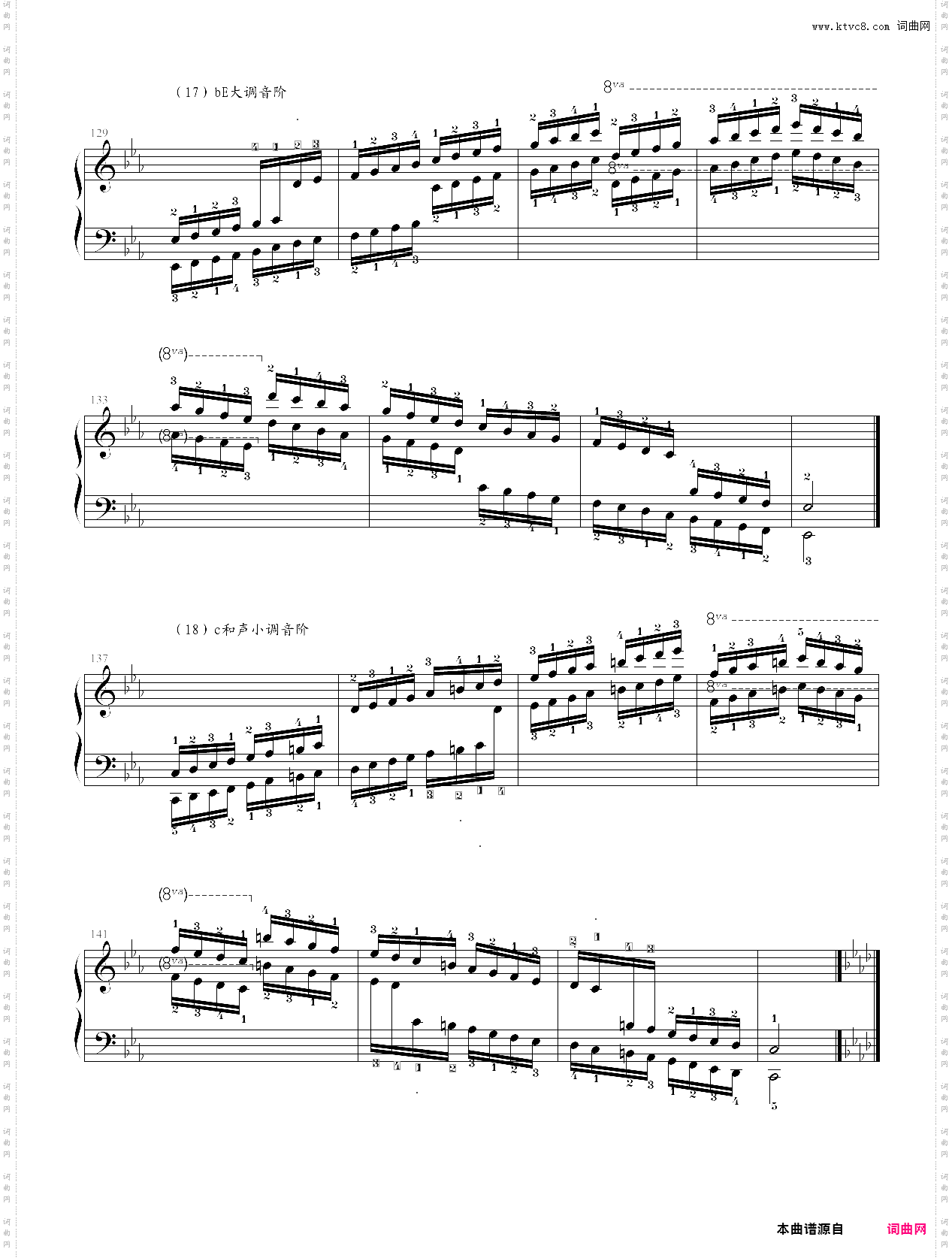 1-24·第七级基本练习音阶-中央音乐学院业余考级教程