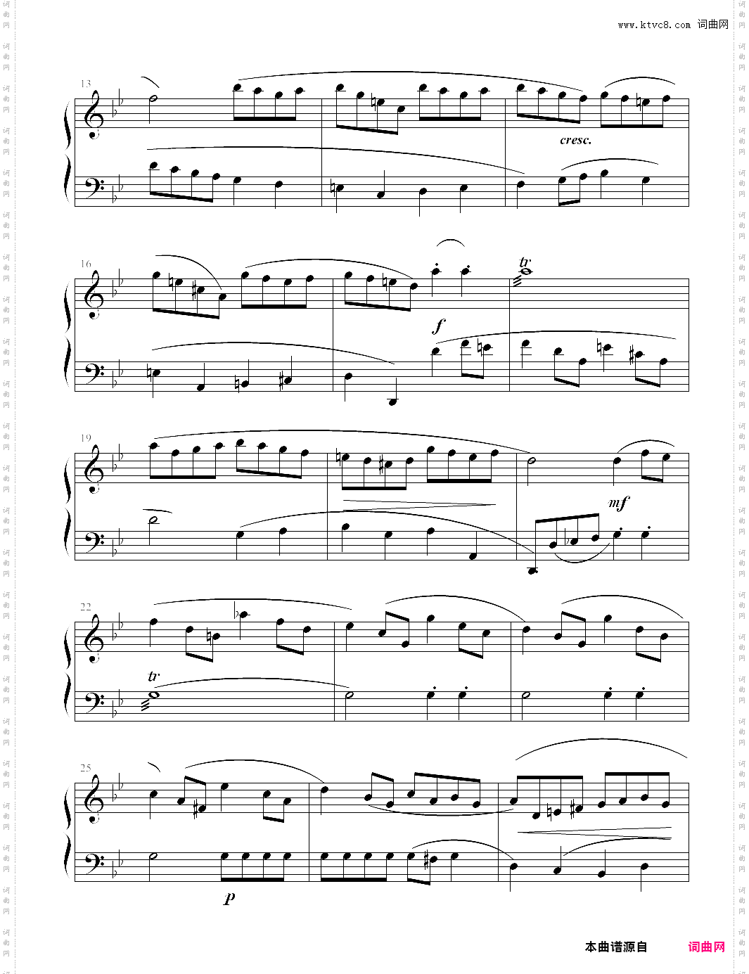 加伏特舞曲巴赫初级钢琴曲全集20