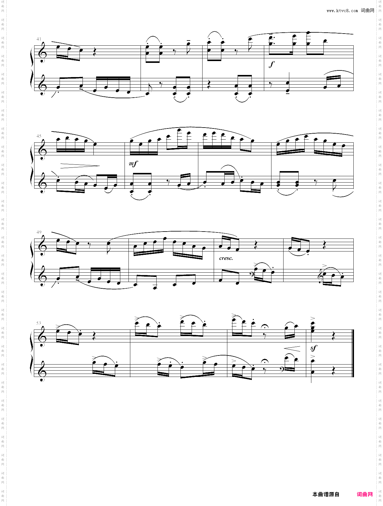 172·第六级复调乐曲唱灯山东民歌-中央音乐学院业余考级教程