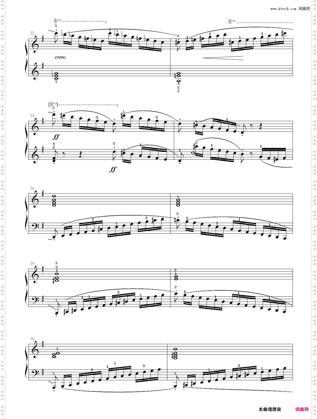 100·第五级练习曲练习曲op·61no·21-中央音乐学院业余考级教程