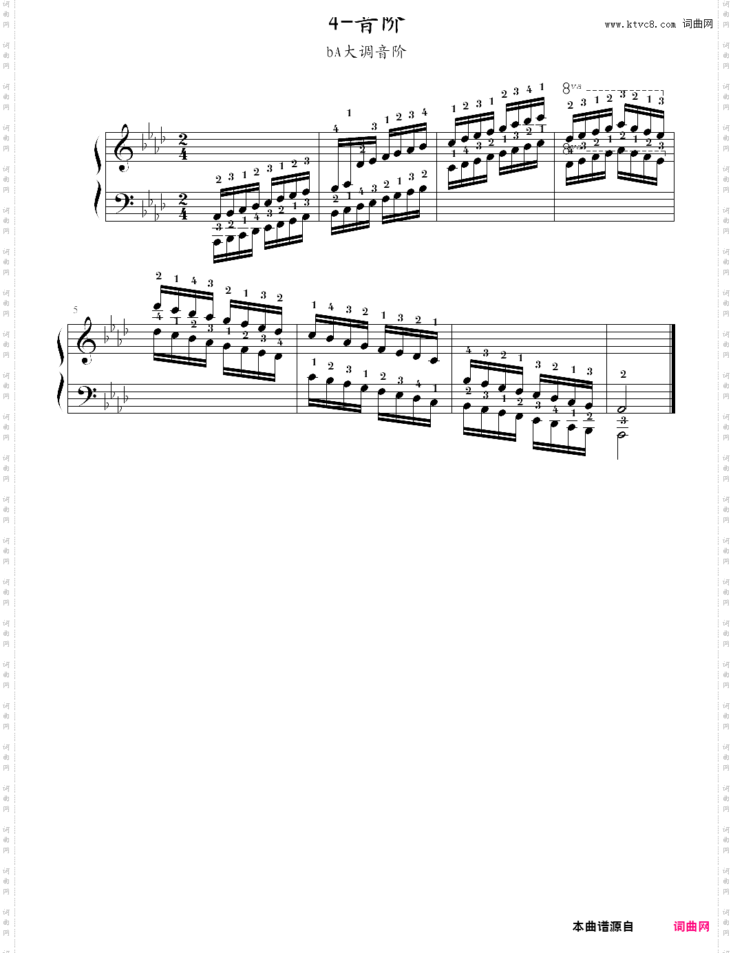 音阶-ba大调音阶