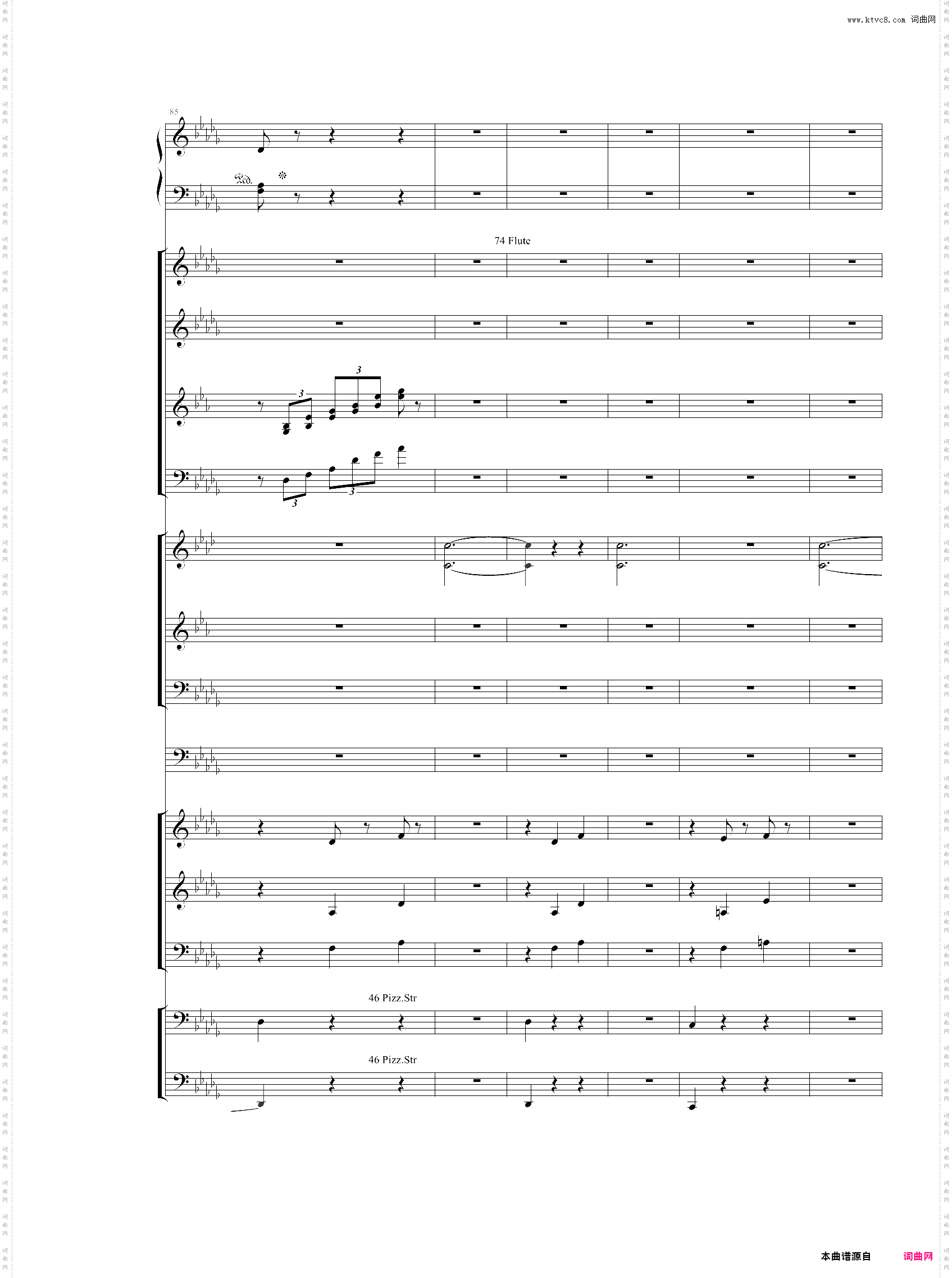 【乐队总谱】【第一份】柴可夫斯基 降b小调第一钢琴协奏曲