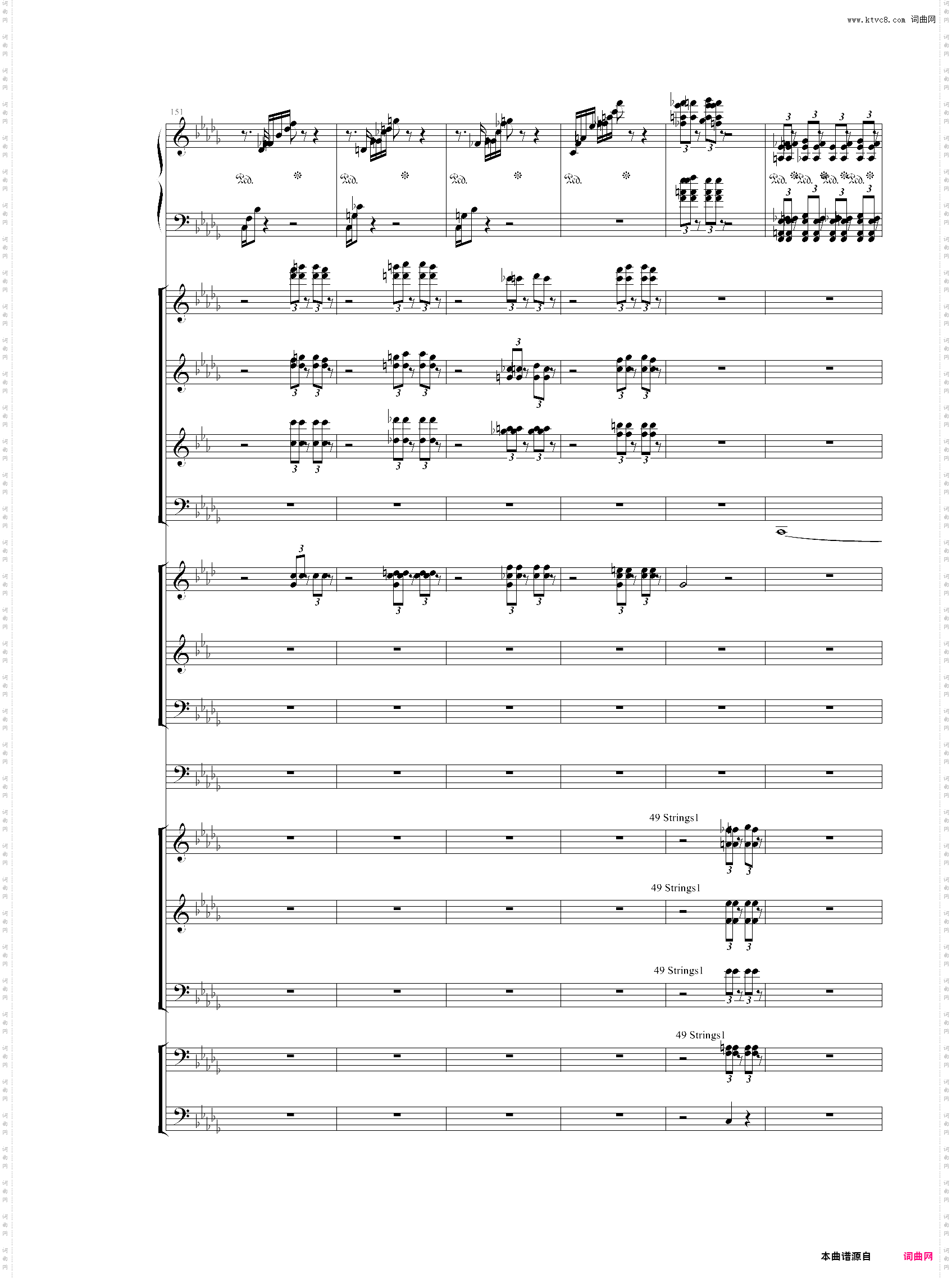 【乐队总谱】【第一份】柴可夫斯基 降b小调第一钢琴协奏曲