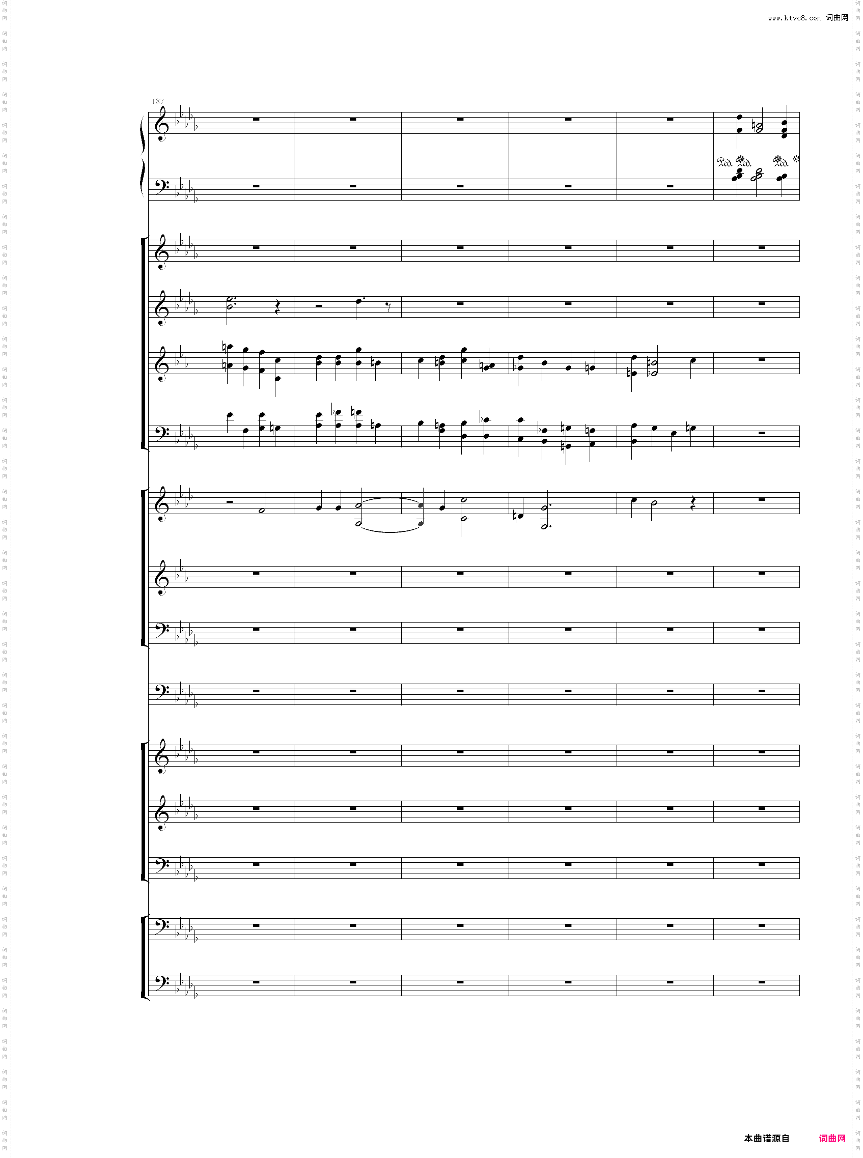 【乐队总谱】【第一份】柴可夫斯基 降b小调第一钢琴协奏曲