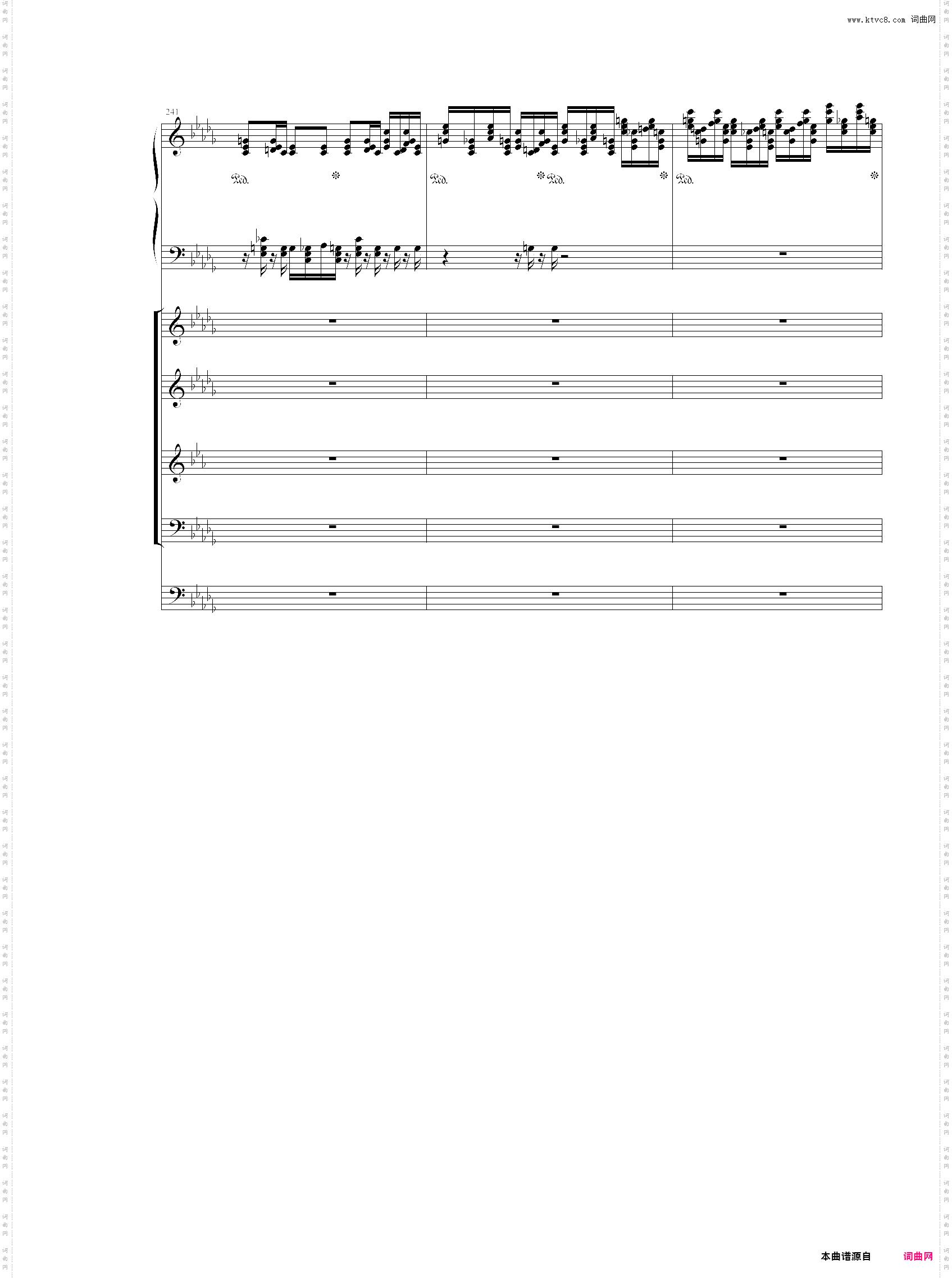【乐队总谱】【第一份】柴可夫斯基 降b小调第一钢琴协奏曲