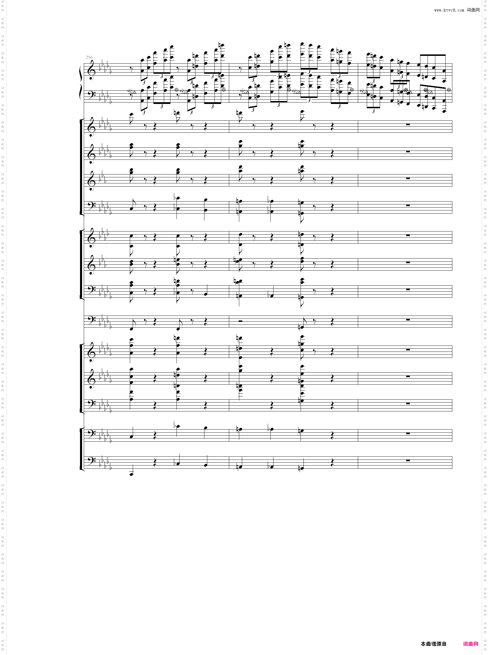 【乐队总谱】【第一份】柴可夫斯基 降b小调第一钢琴协奏曲