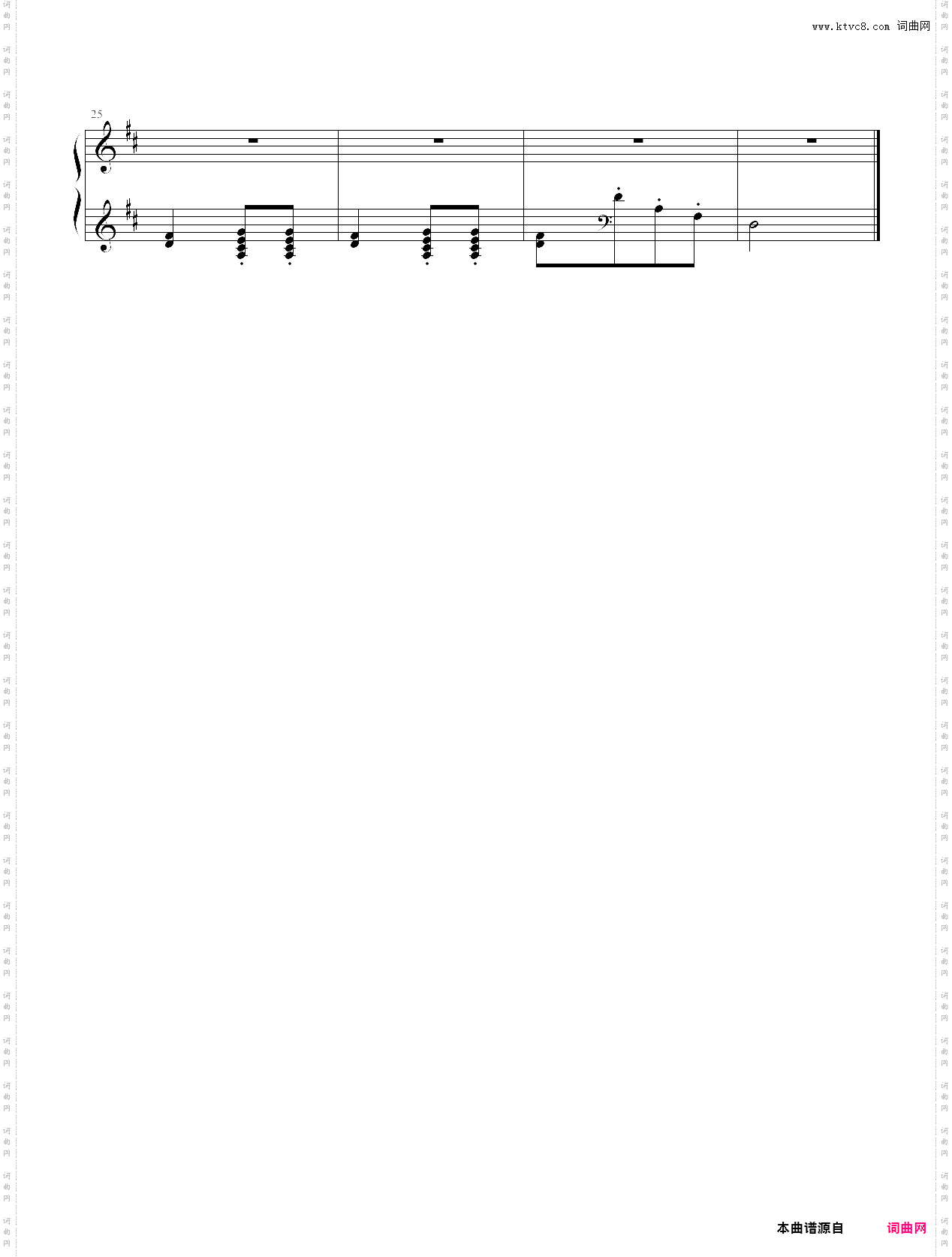 猎人合唱-左手-二级考试曲