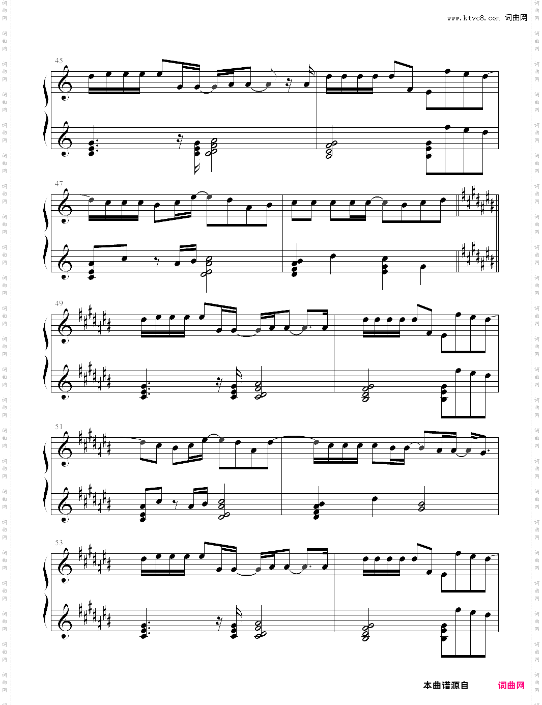 nothings gonna change my love for you廊桥遗梦主题曲