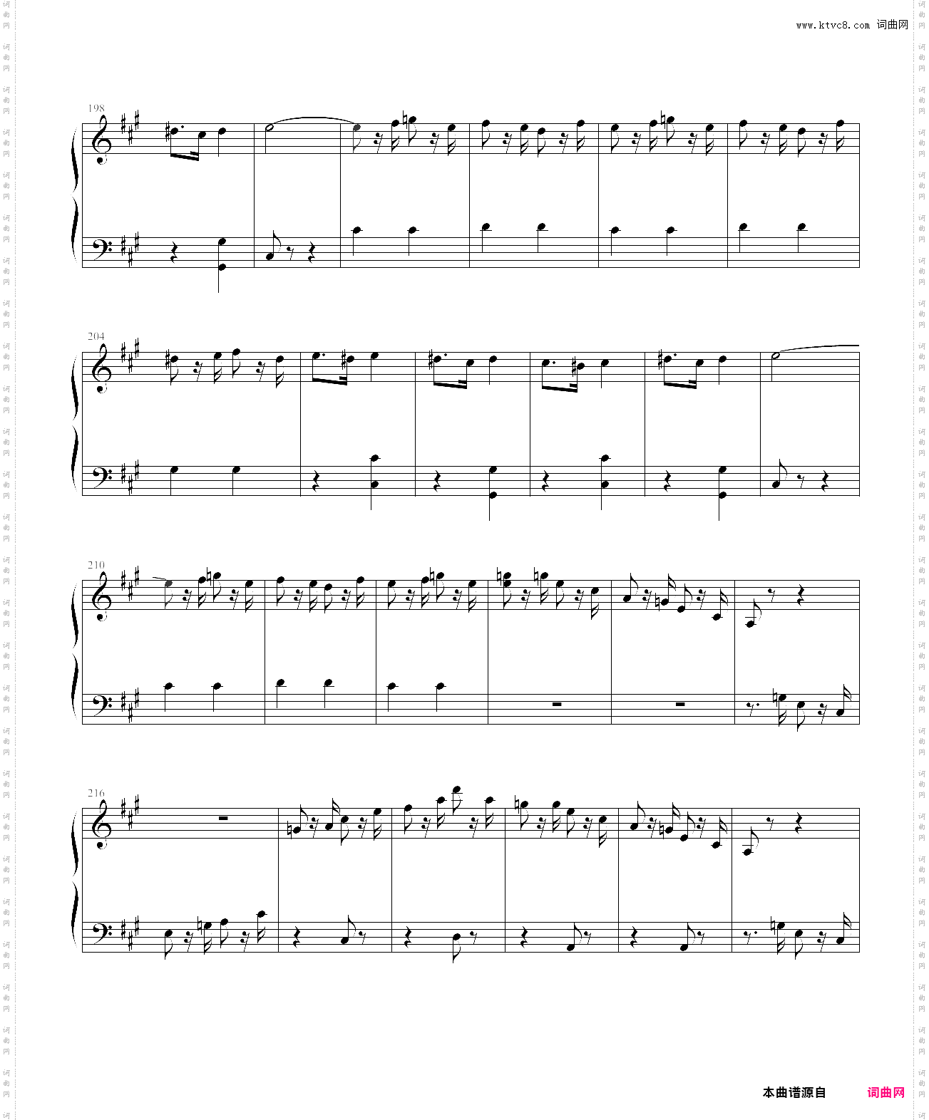 贝多芬第七交响曲第四乐章钢琴改编版