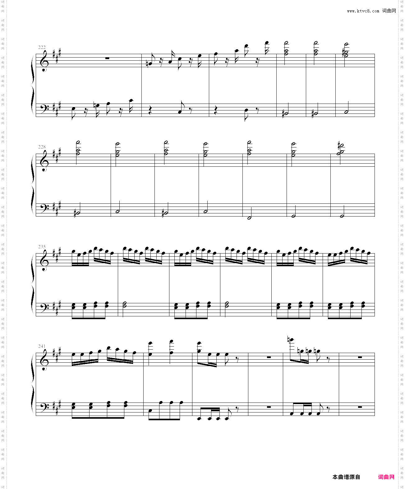 贝多芬第七交响曲第四乐章钢琴改编版