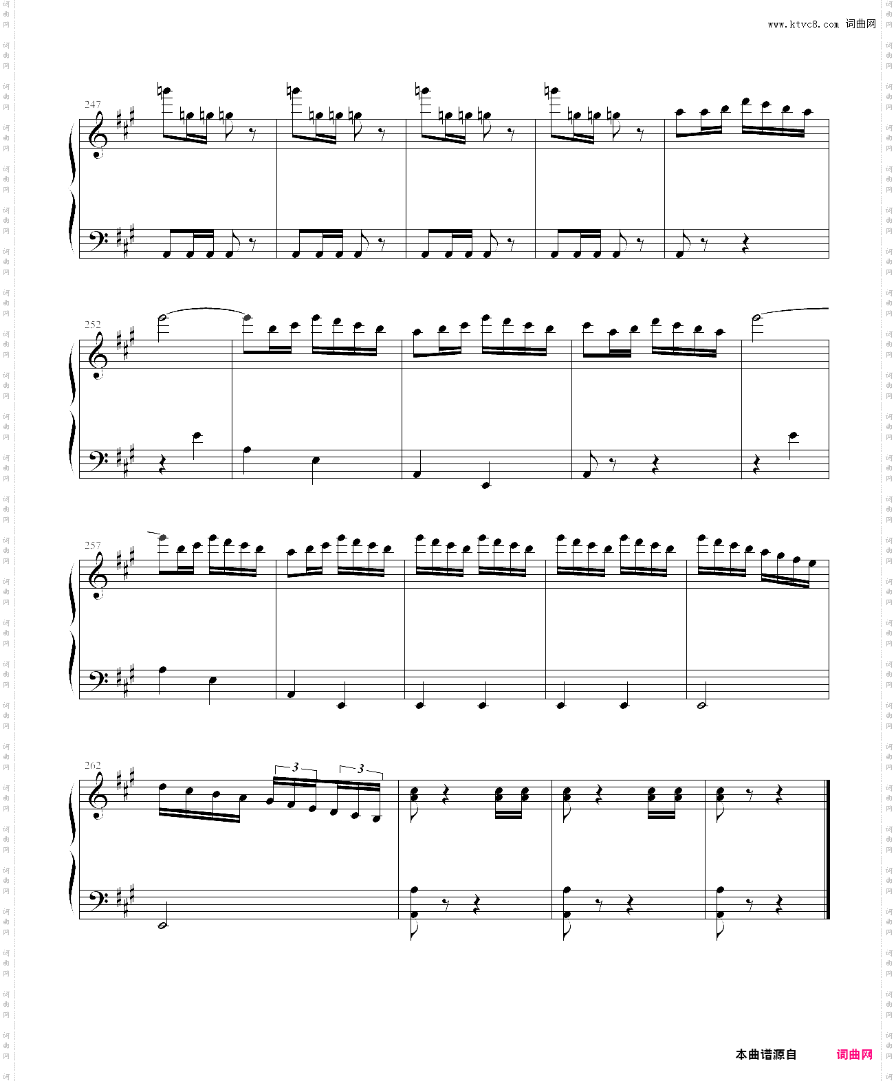 贝多芬第七交响曲第四乐章钢琴改编版