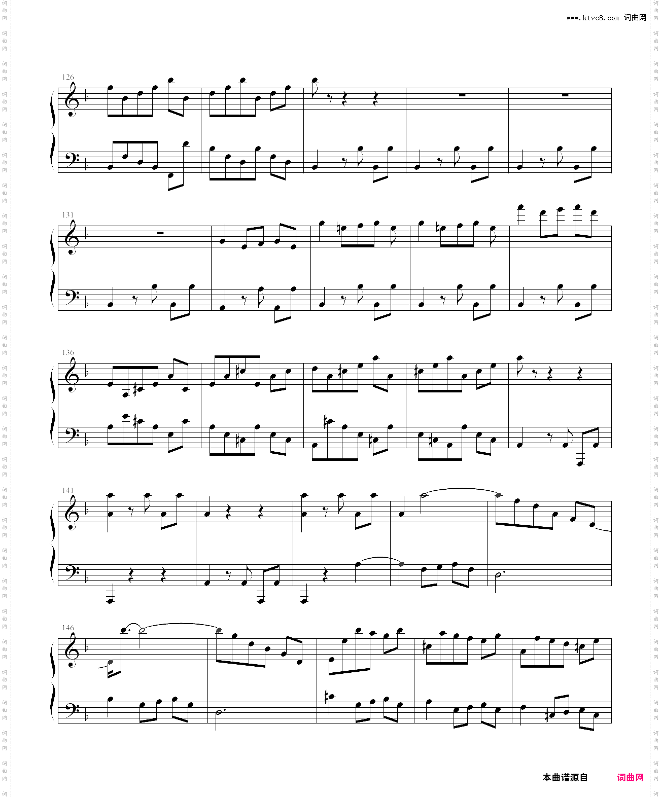贝多芬第八交响曲第一乐章钢琴改编版