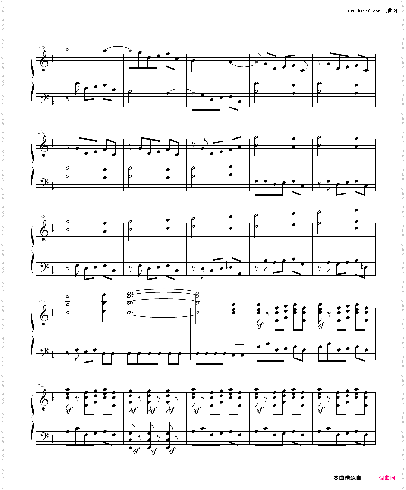 贝多芬第八交响曲第一乐章钢琴改编版