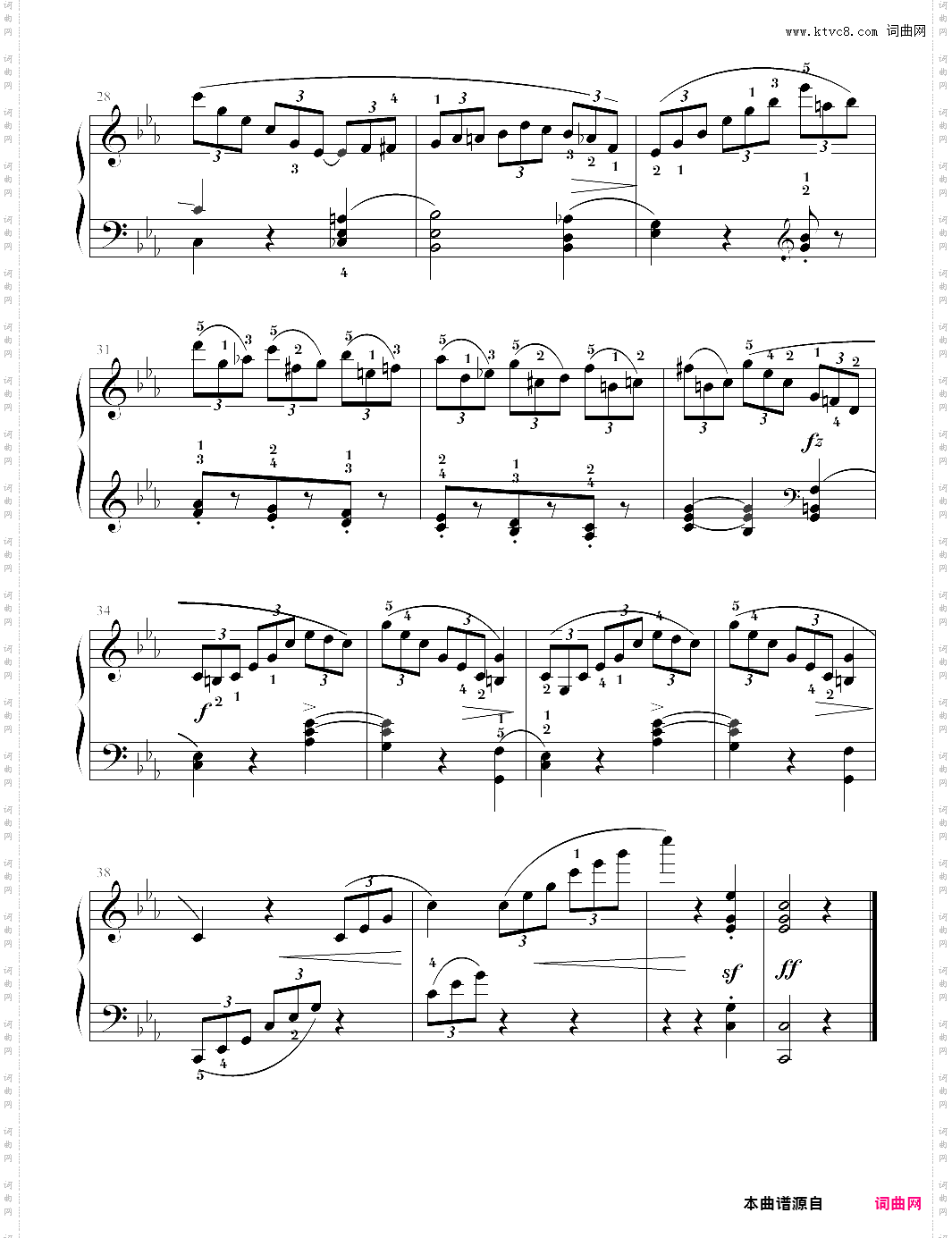 c小调练习曲上海音协考级曲6级
