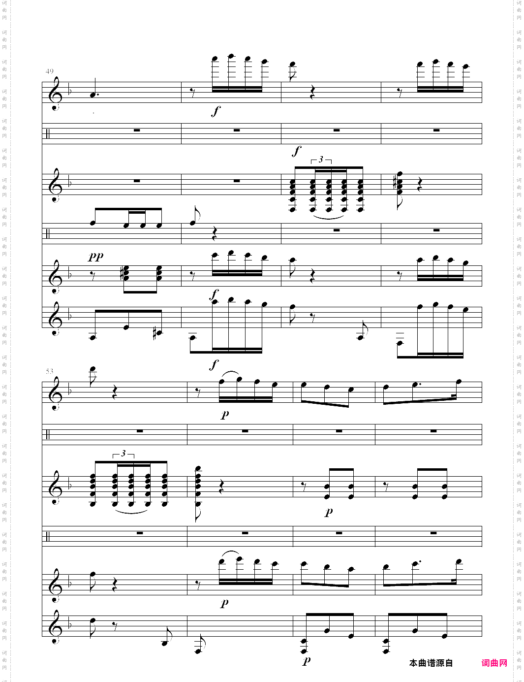 阿拉贡舞曲卡门第一组曲第二幕 古典吉他四重奏