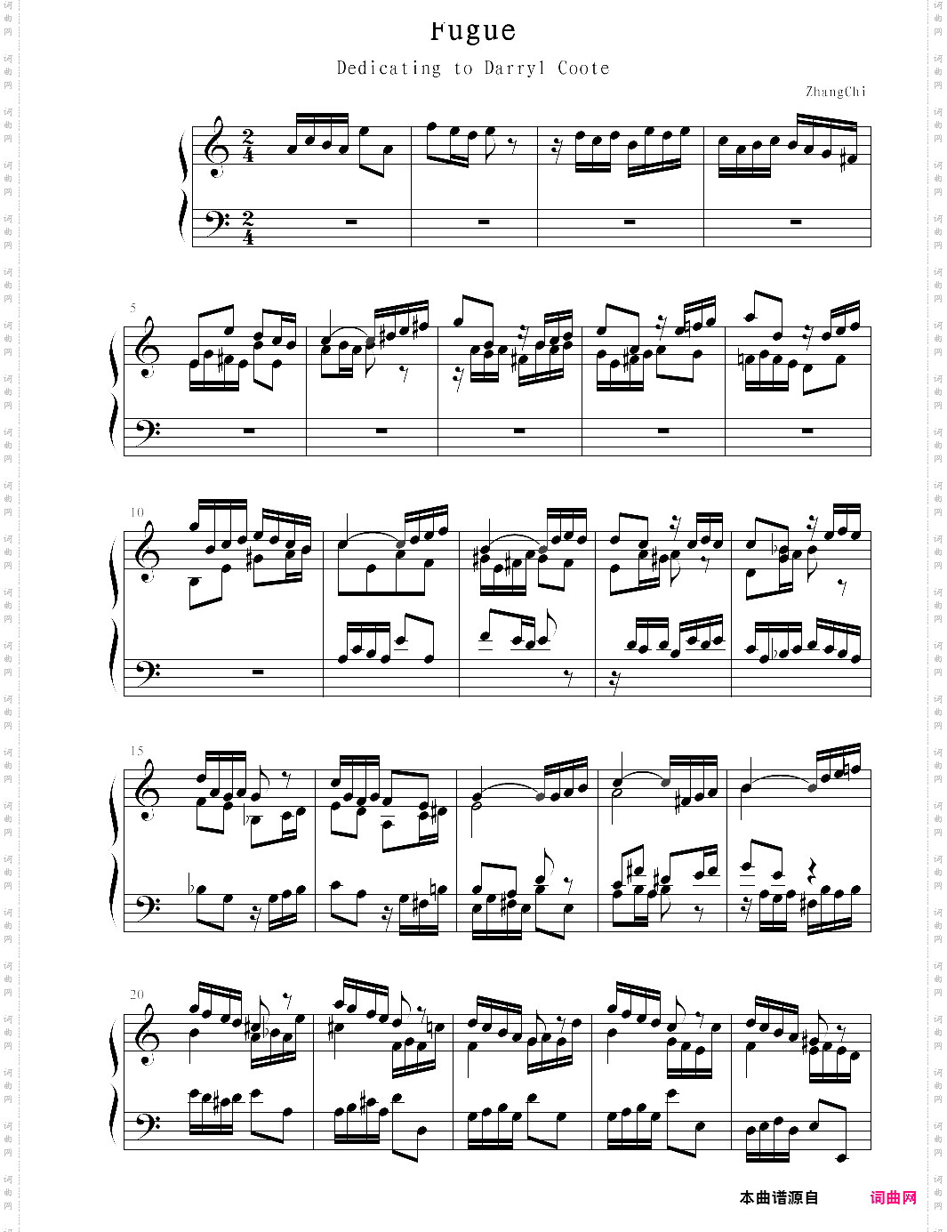 巴赫为大键琴而作