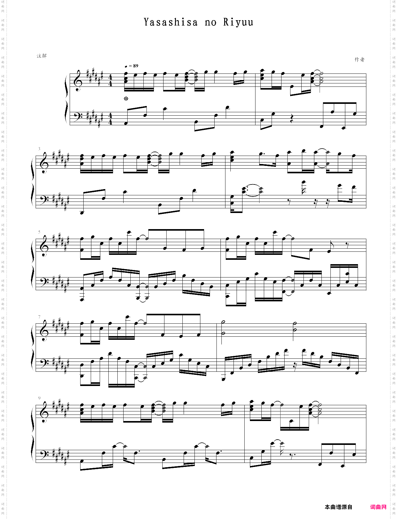 hyouka yasashisa no riyuu 冰果op，钢琴版