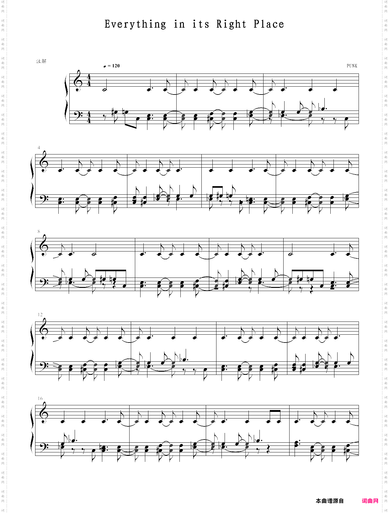 everything in its right place