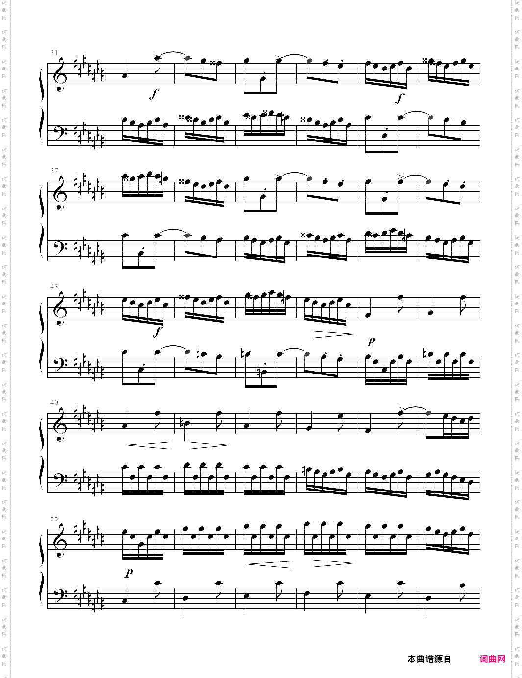 巴赫《前奏曲》平均律第3首bwv848