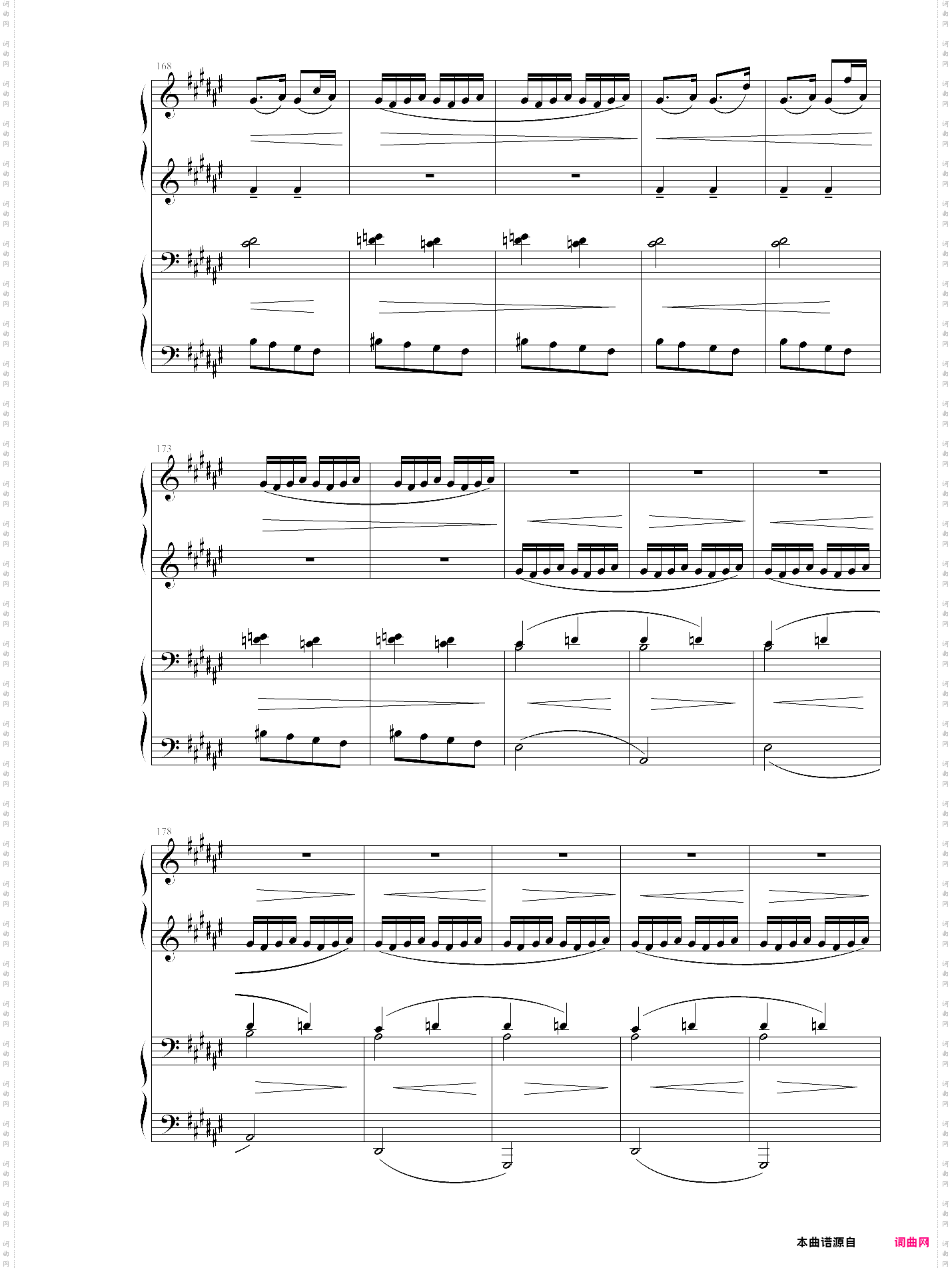 丑姑娘鹅妈妈组曲5首iii，四手联弹，拉威尔