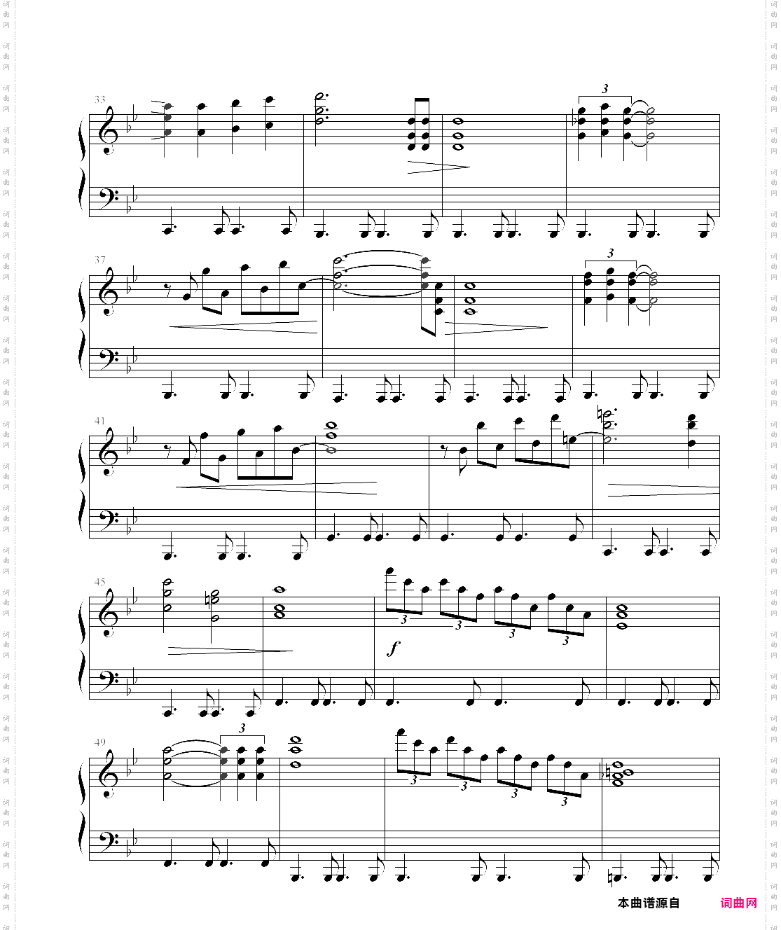 感伤的混成曲理查德?克莱德曼经典钢琴曲14首