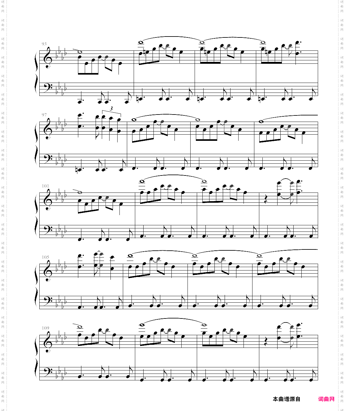 感伤的混成曲理查德?克莱德曼经典钢琴曲14首
