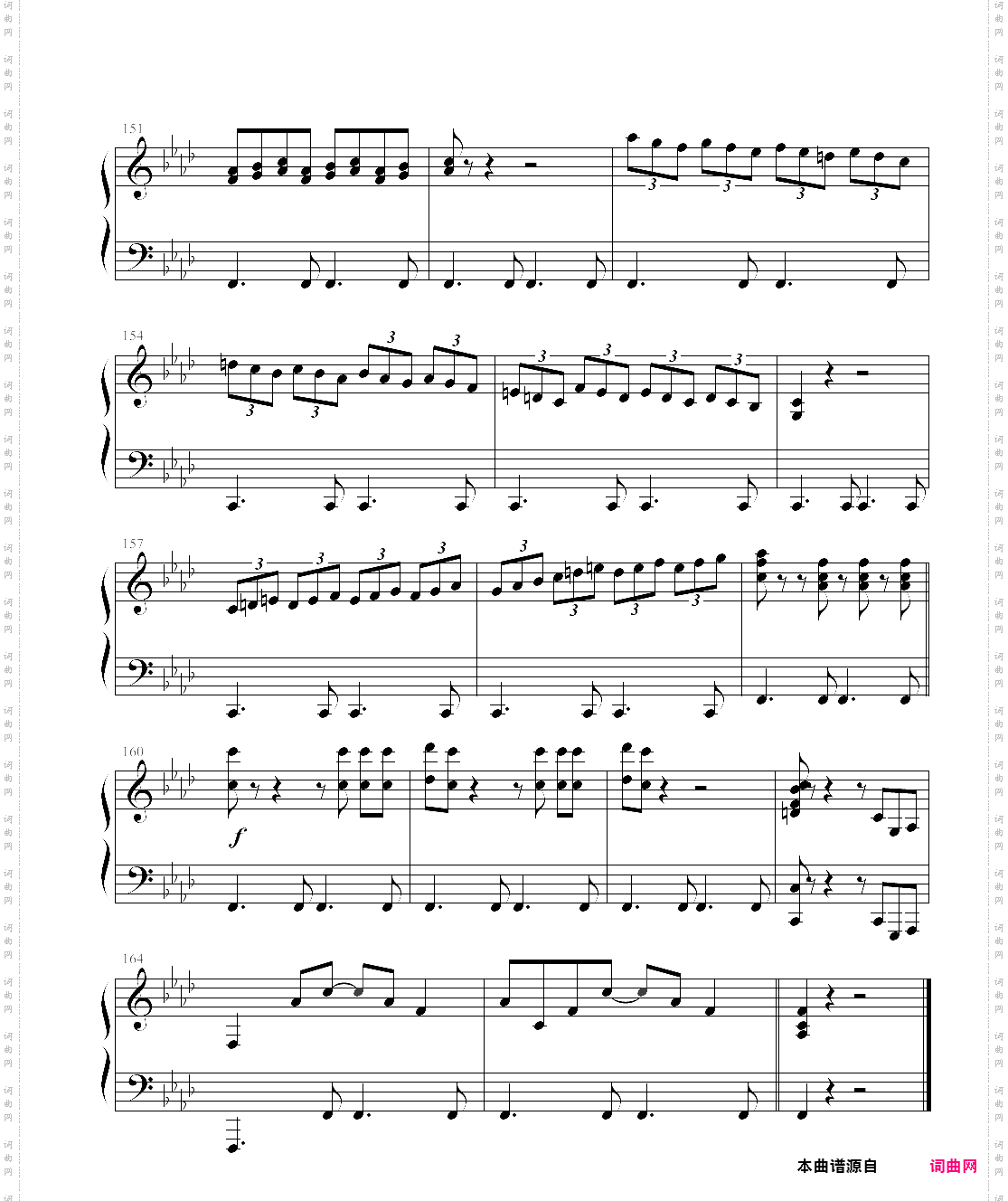 感伤的混成曲理查德?克莱德曼经典钢琴曲14首