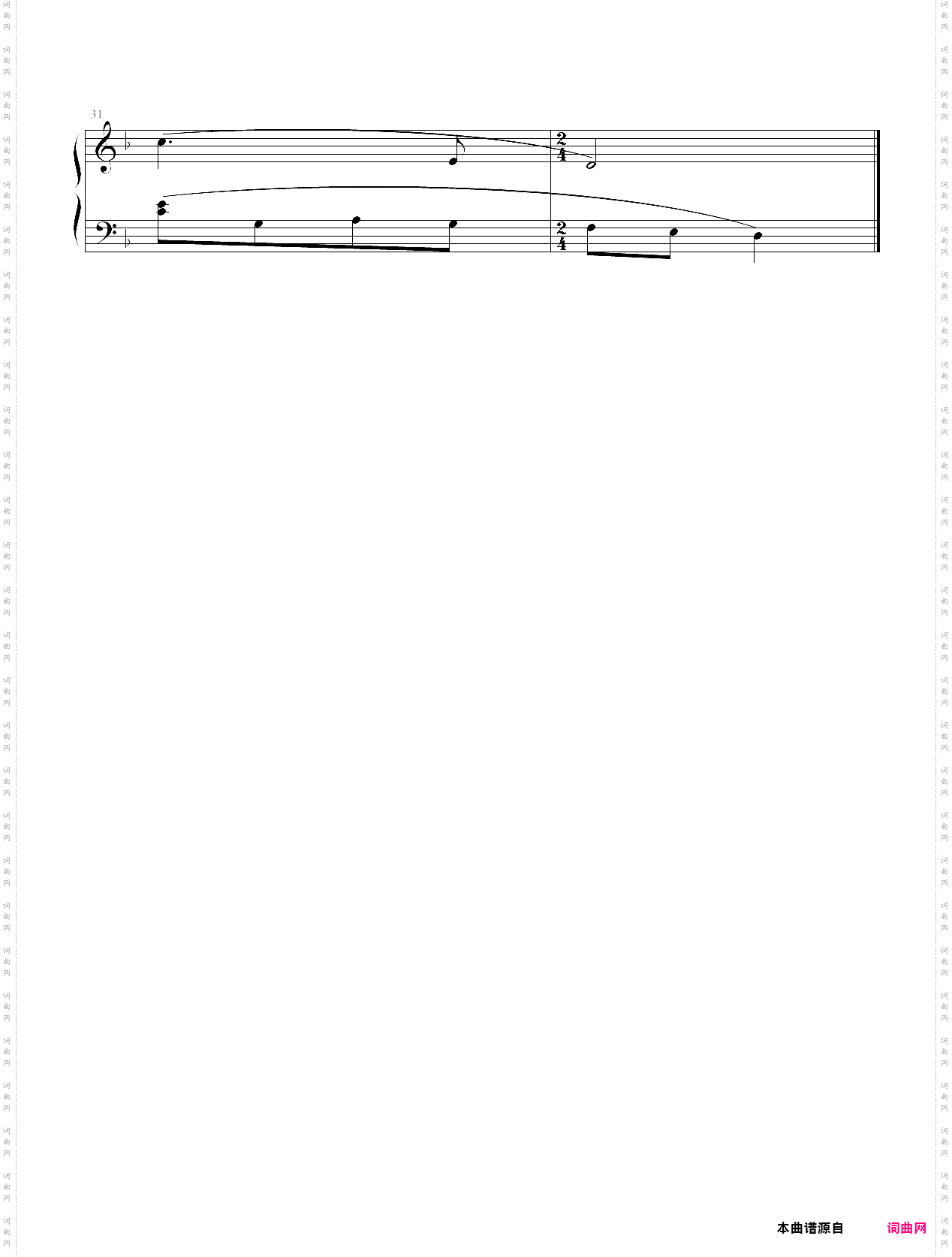 中国民歌儿童钢琴曲集102首033 presenting the flowers