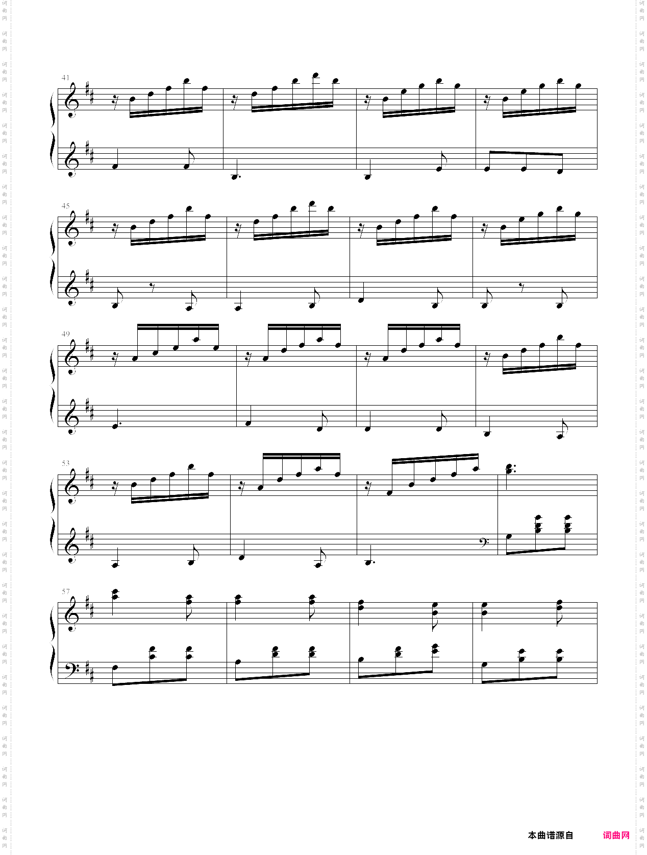 中国民歌儿童钢琴曲集102首053 the four seasons