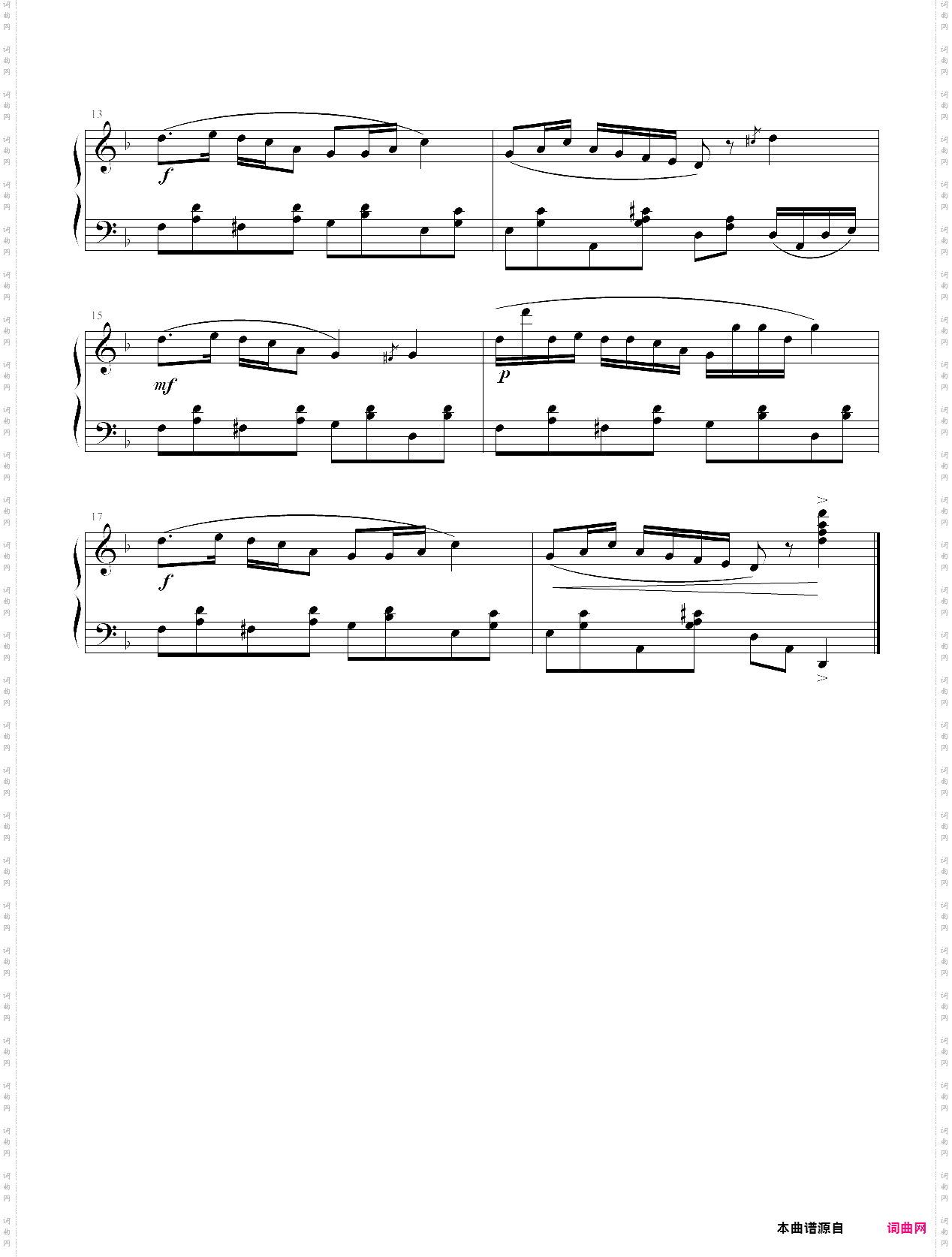中国民歌儿童钢琴曲集102首068 tune of the four seasons