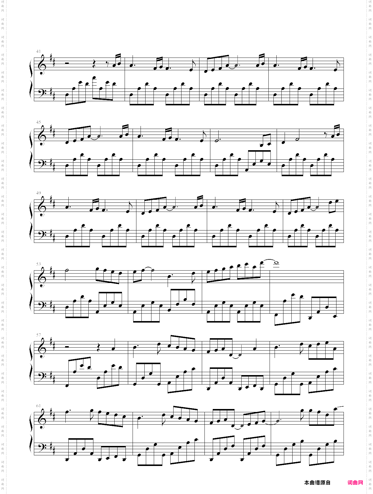 比特里克斯班得瑞的钢琴谱合集