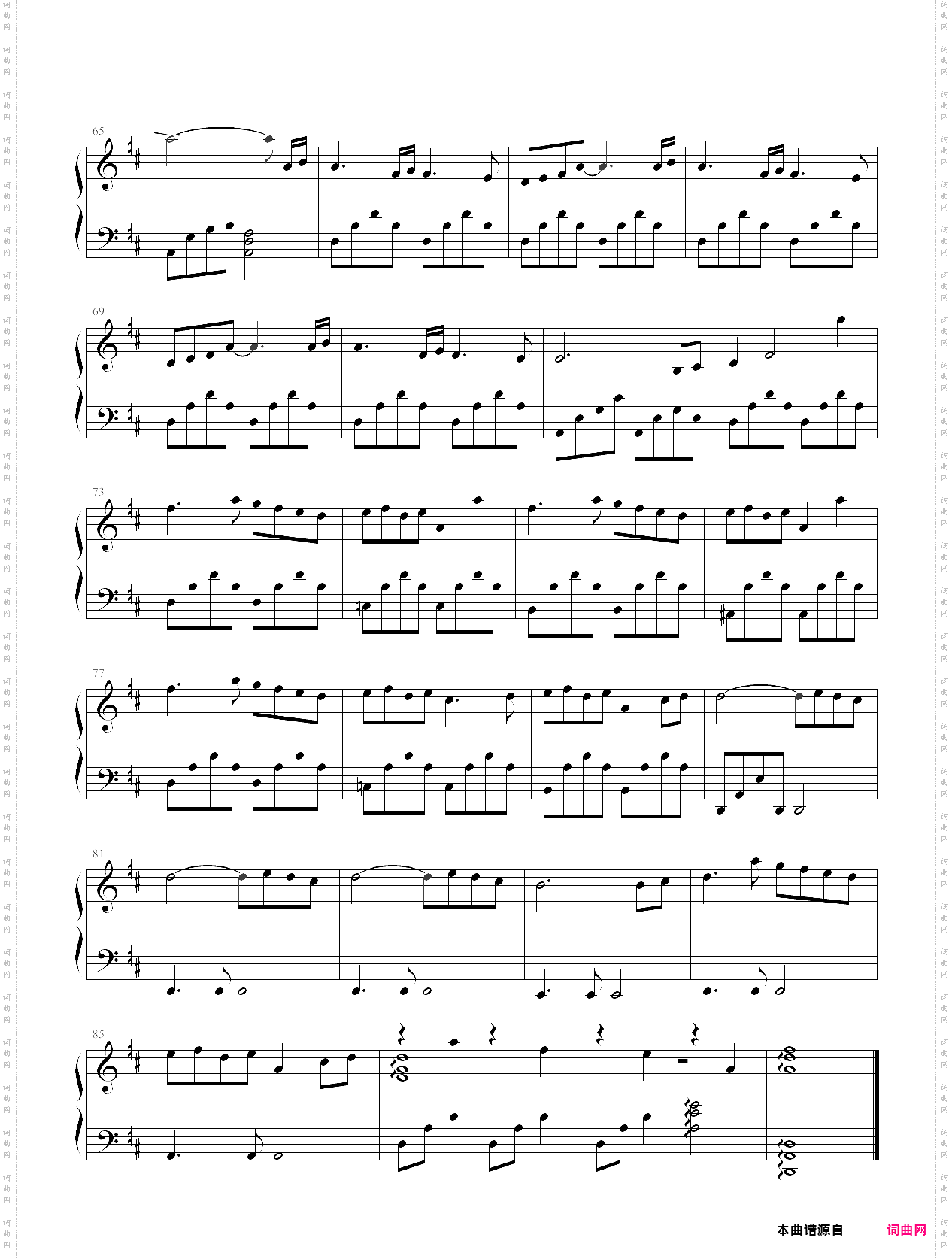 比特里克斯班得瑞的钢琴谱合集