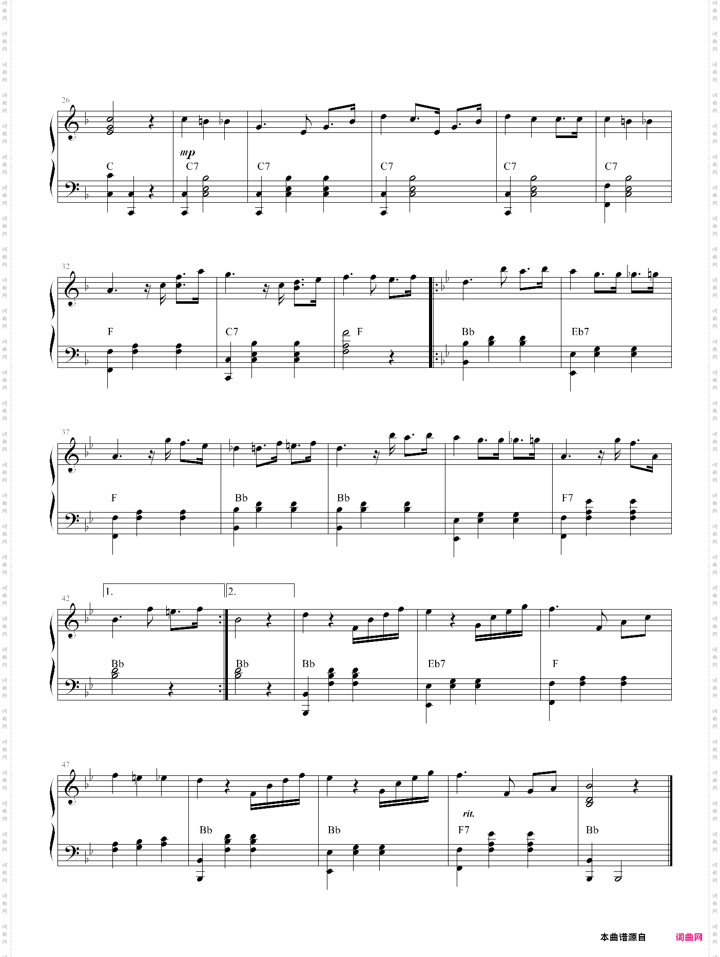 dream waltz恶作剧之吻插曲，钢琴版