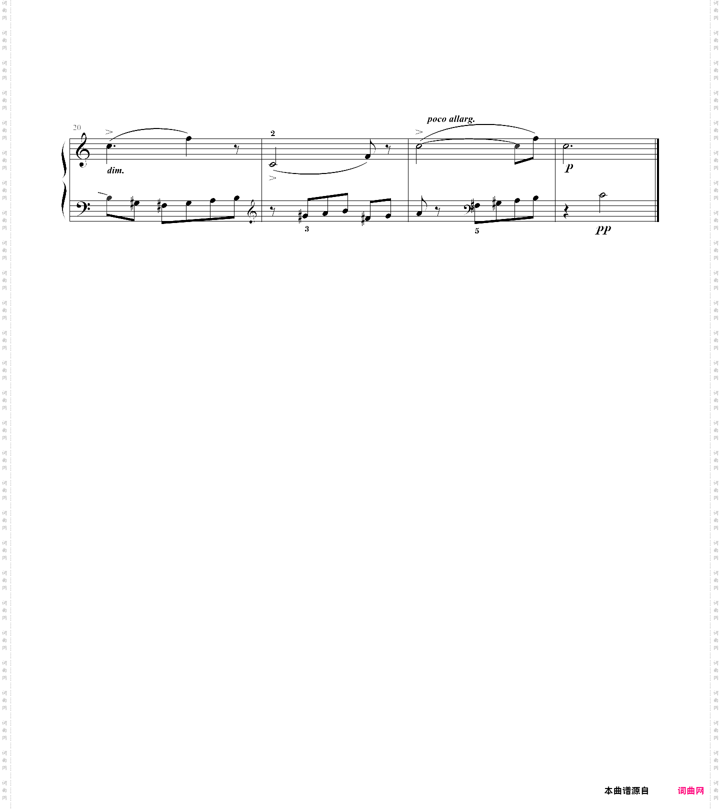 巴托克钢琴曲5首—两手交叉